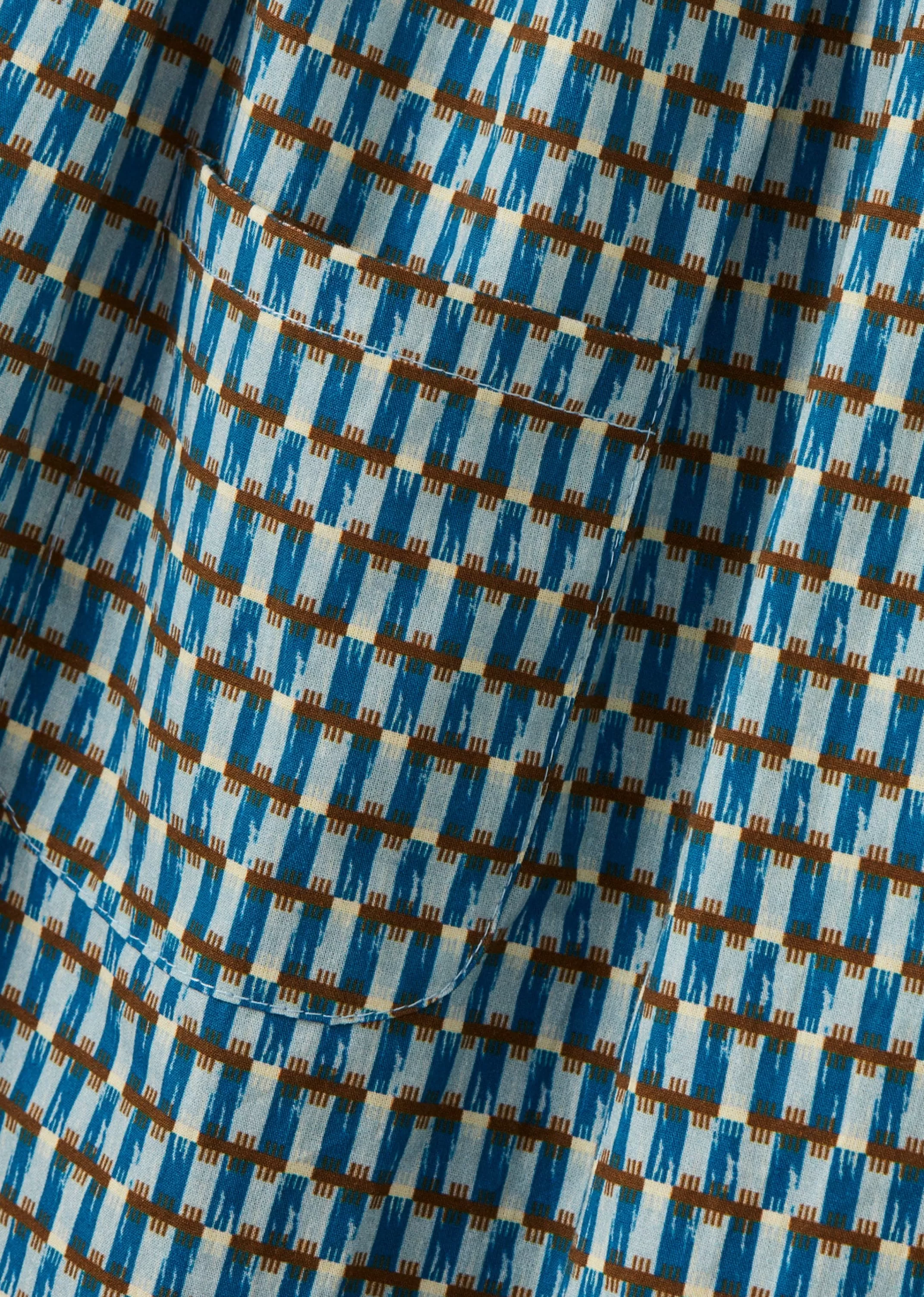 Dresses-CARAMEL Abelia Dress - Blue Geo Print