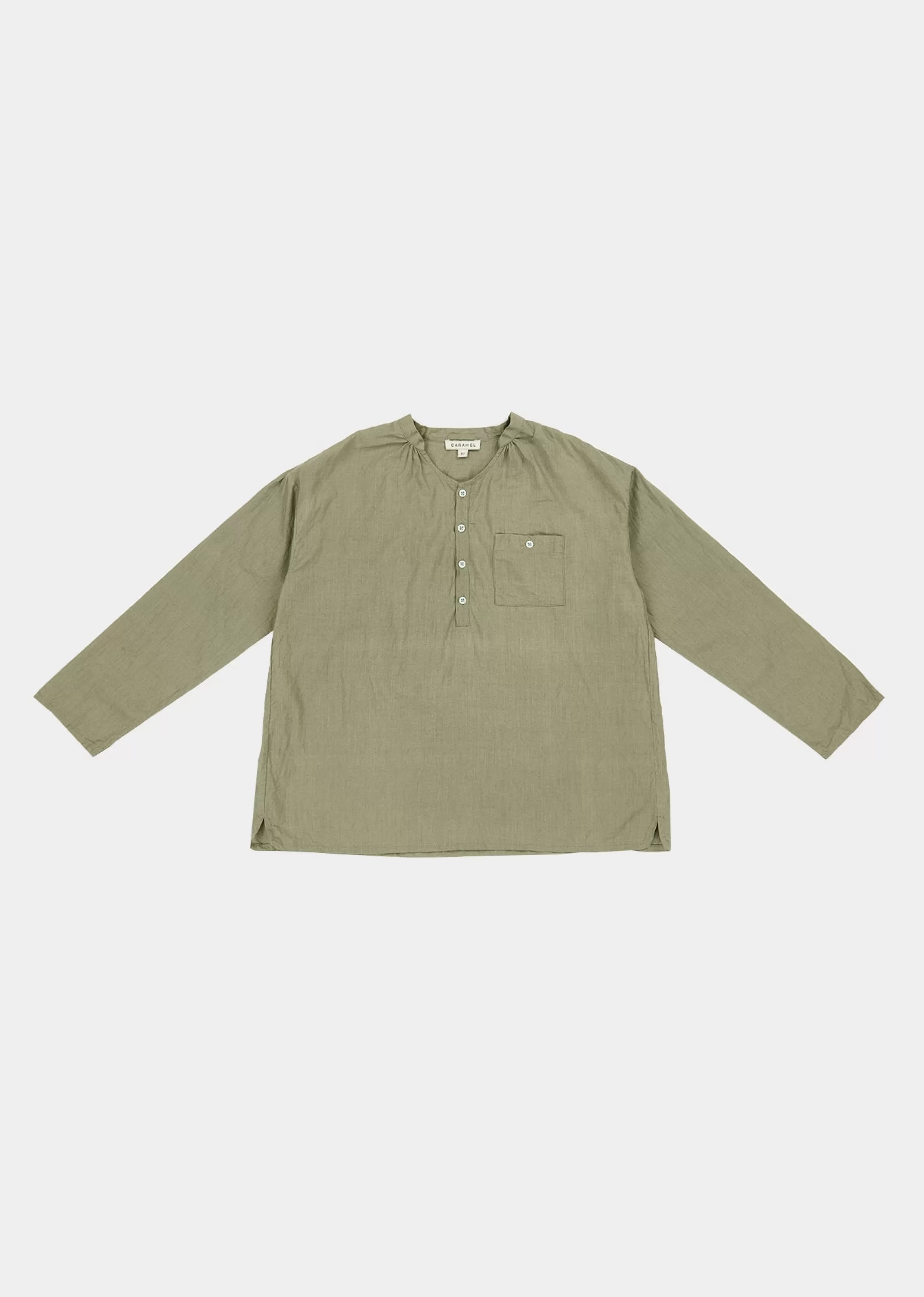 Tops-CARAMEL Adonis Shirt Sage