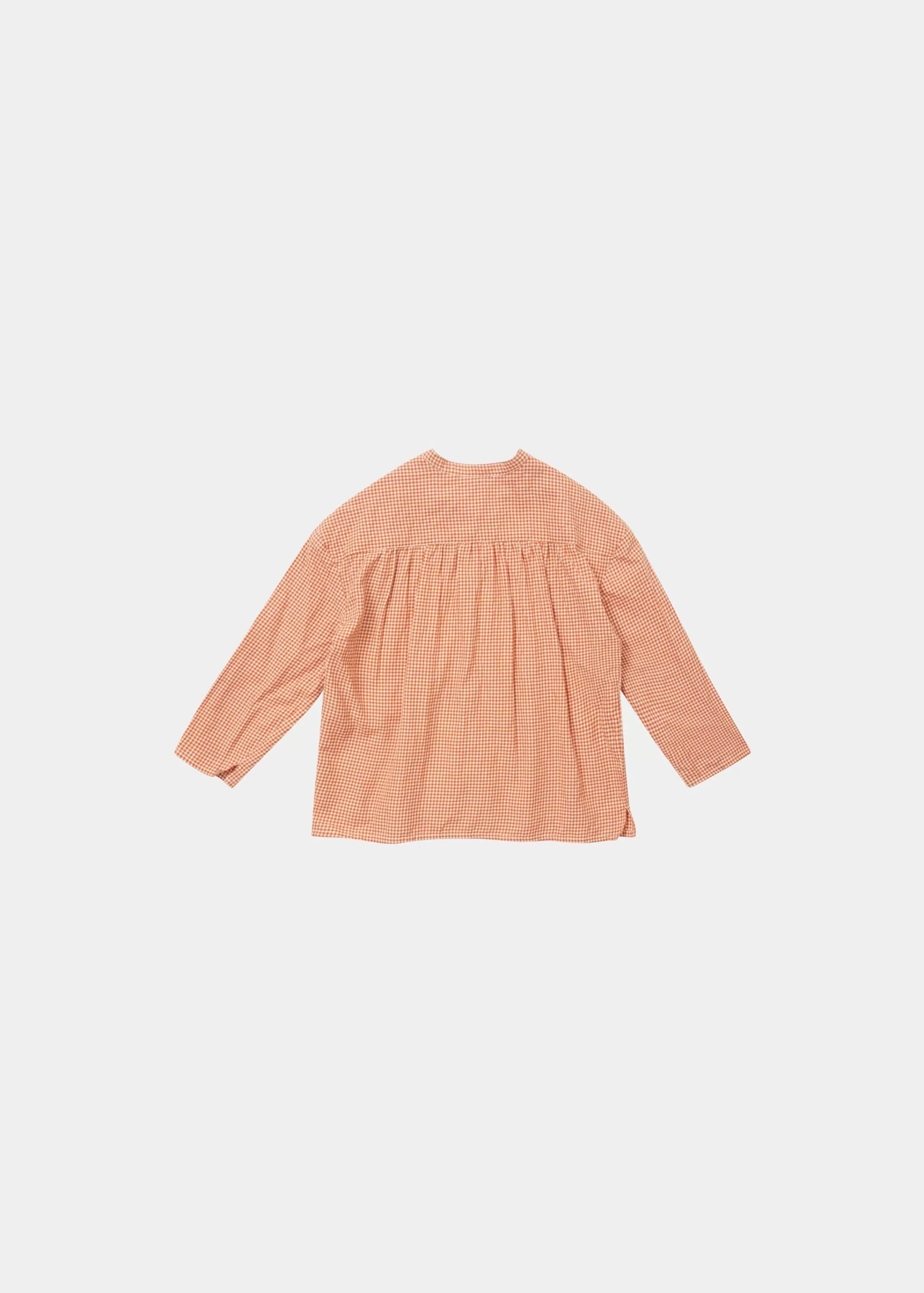 Tops-CARAMEL Adonis Shirt Orange Check