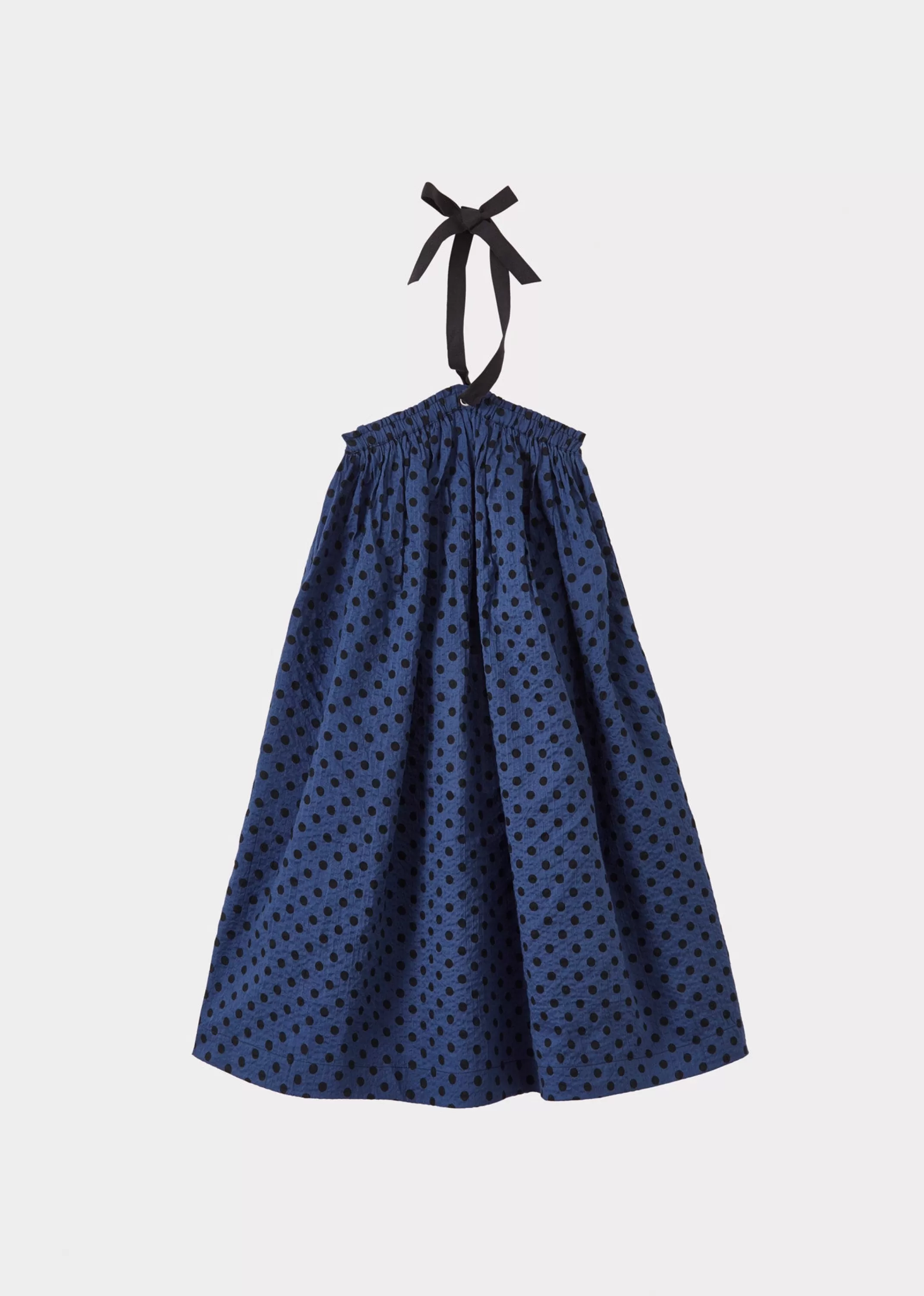 Dresses-CARAMEL Agave Dress Black Polka Dot