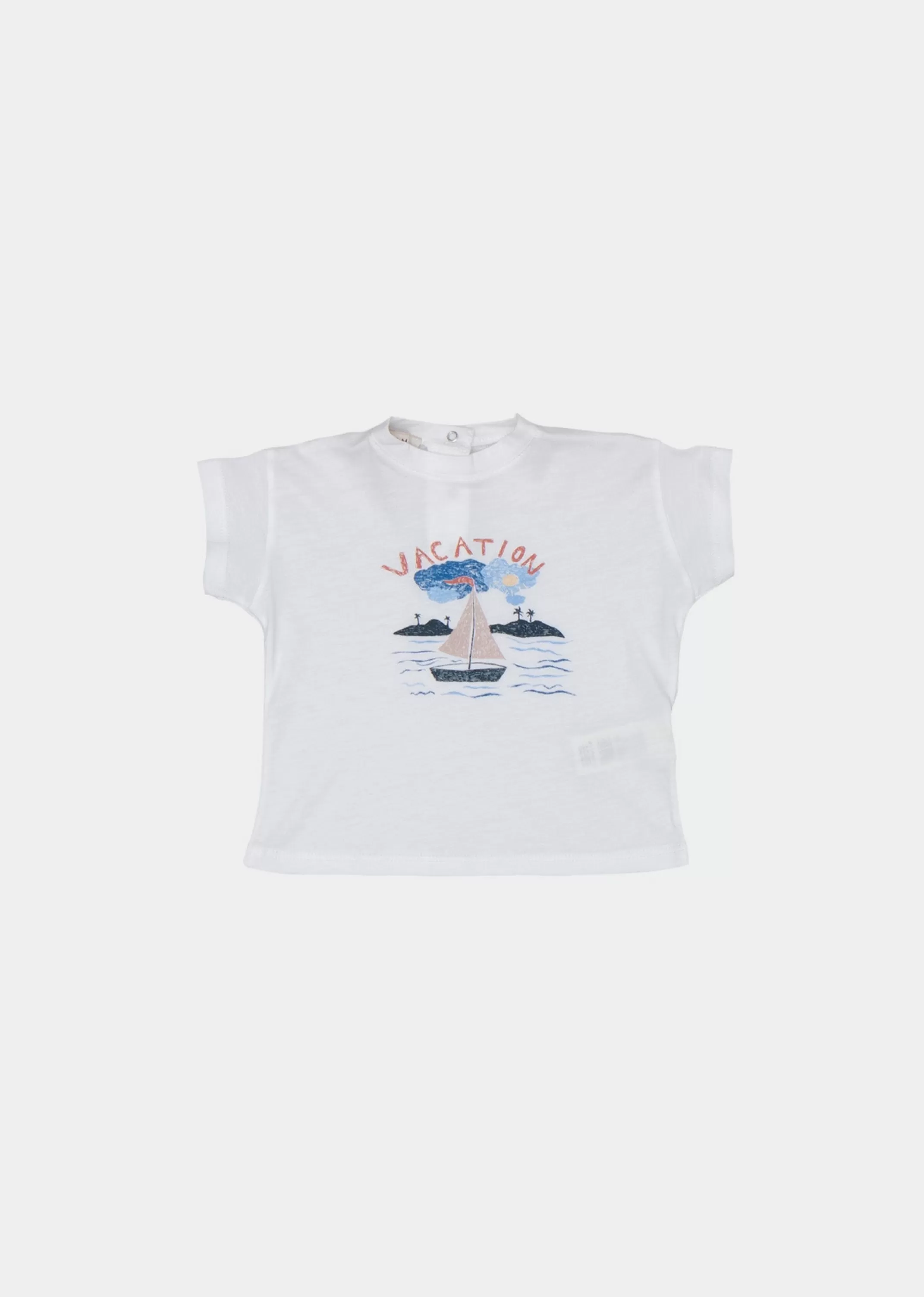 Tops-CARAMEL Ahipa Baby T-Shirt Off White