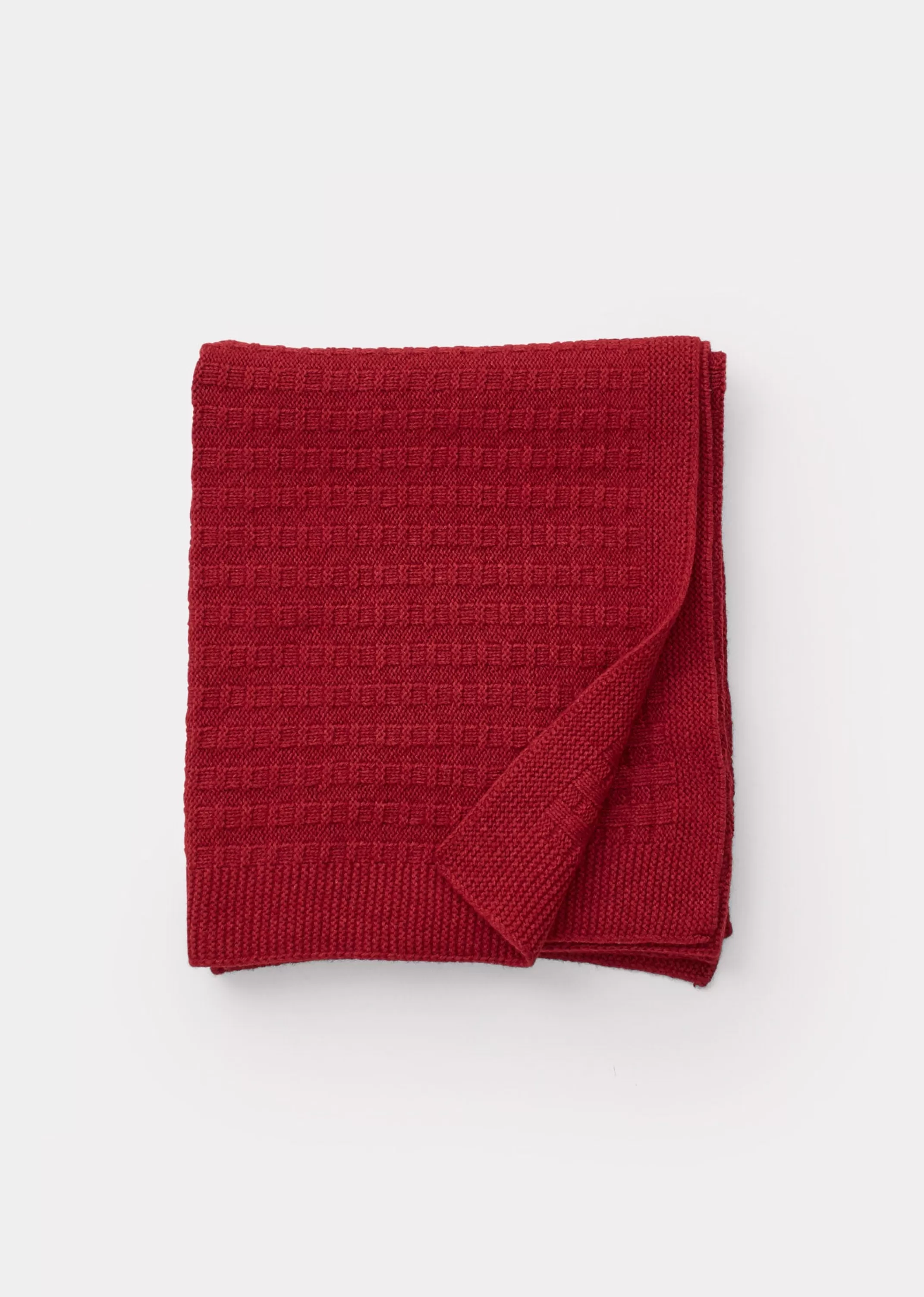 Home Textiles-CARAMEL Baby Knit Blanket Rosehip