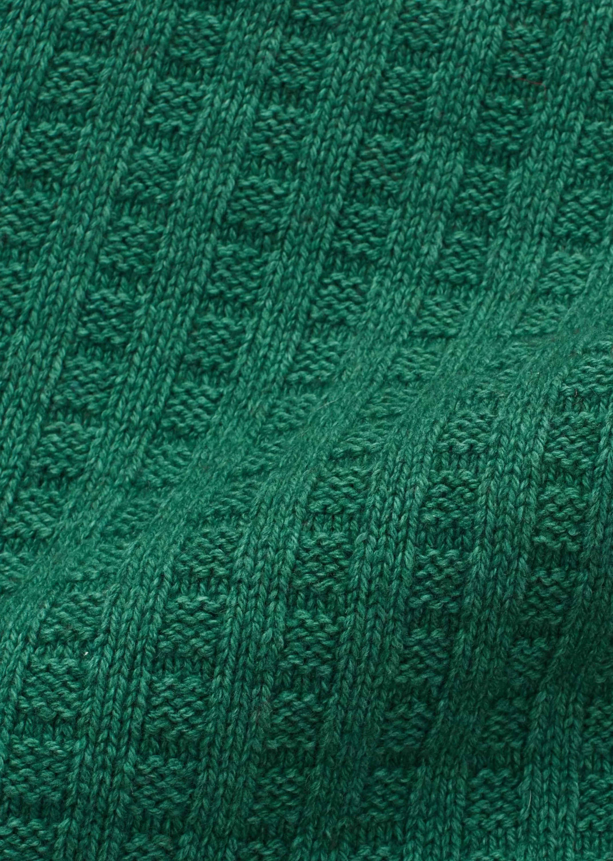 Home Textiles-CARAMEL Baby Knit Blanket Sea Green