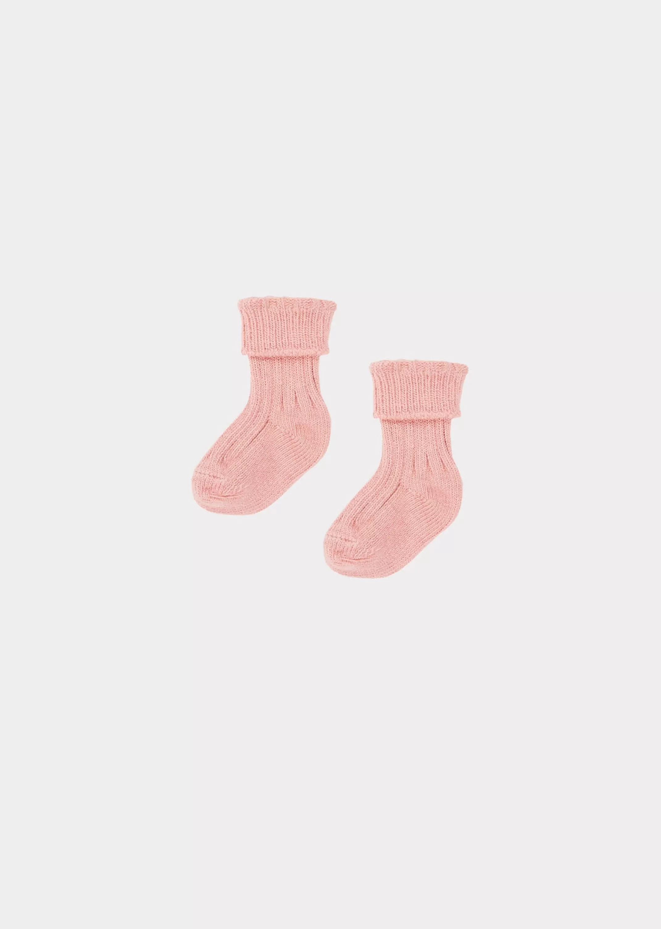 Socks-CARAMEL Baby Rib Ankle Socks Peony Pink