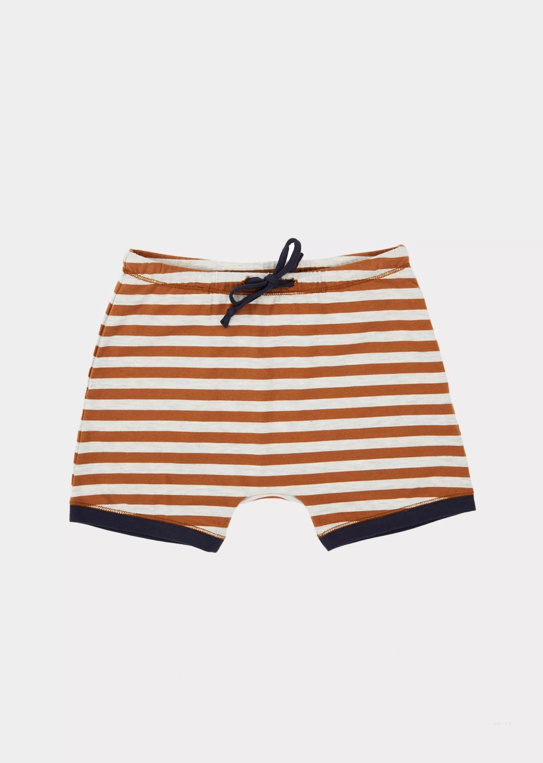 Shorts-CARAMEL Belgravia Shorts Brown Stripe