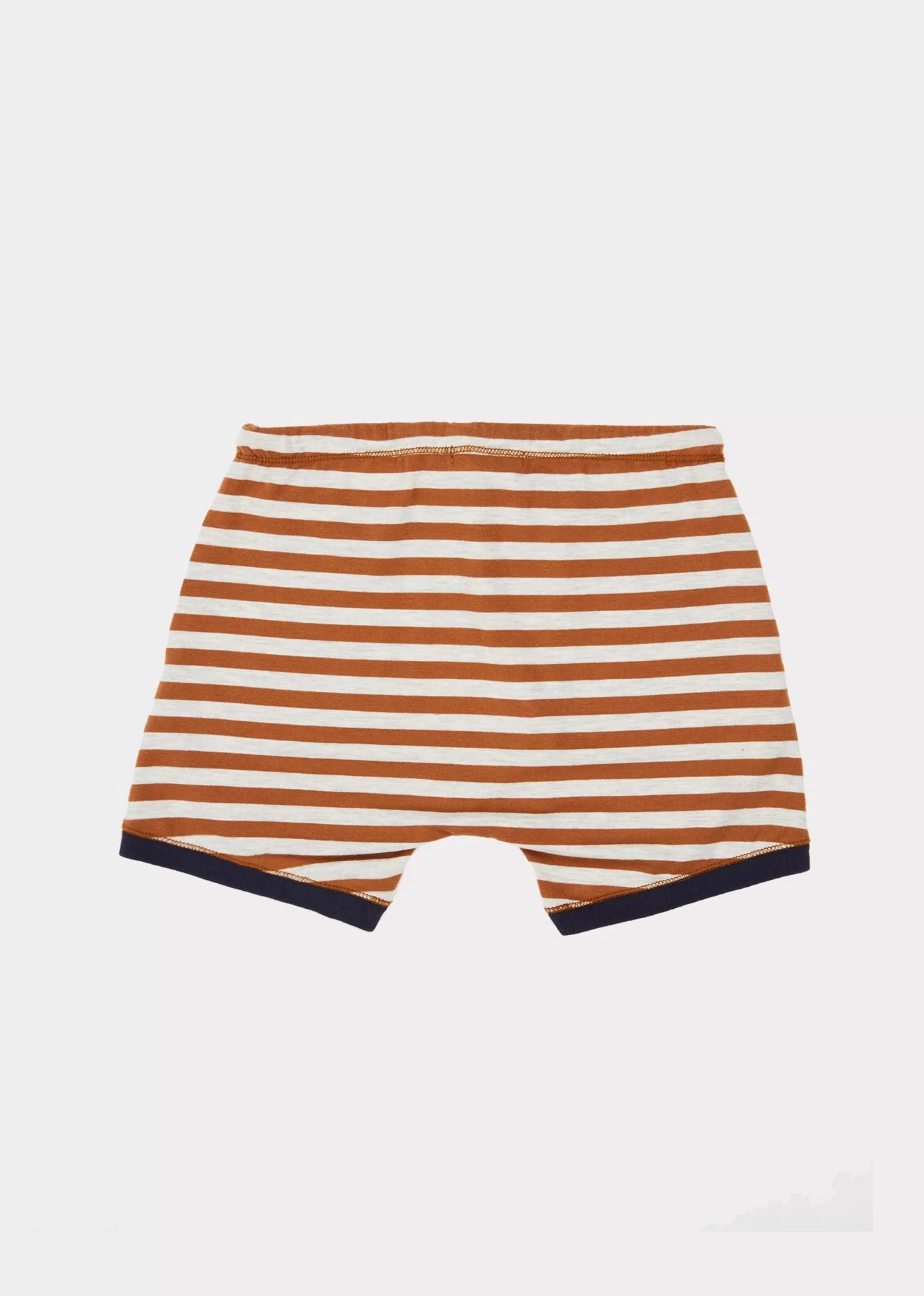 Shorts-CARAMEL Belgravia Shorts Brown Stripe