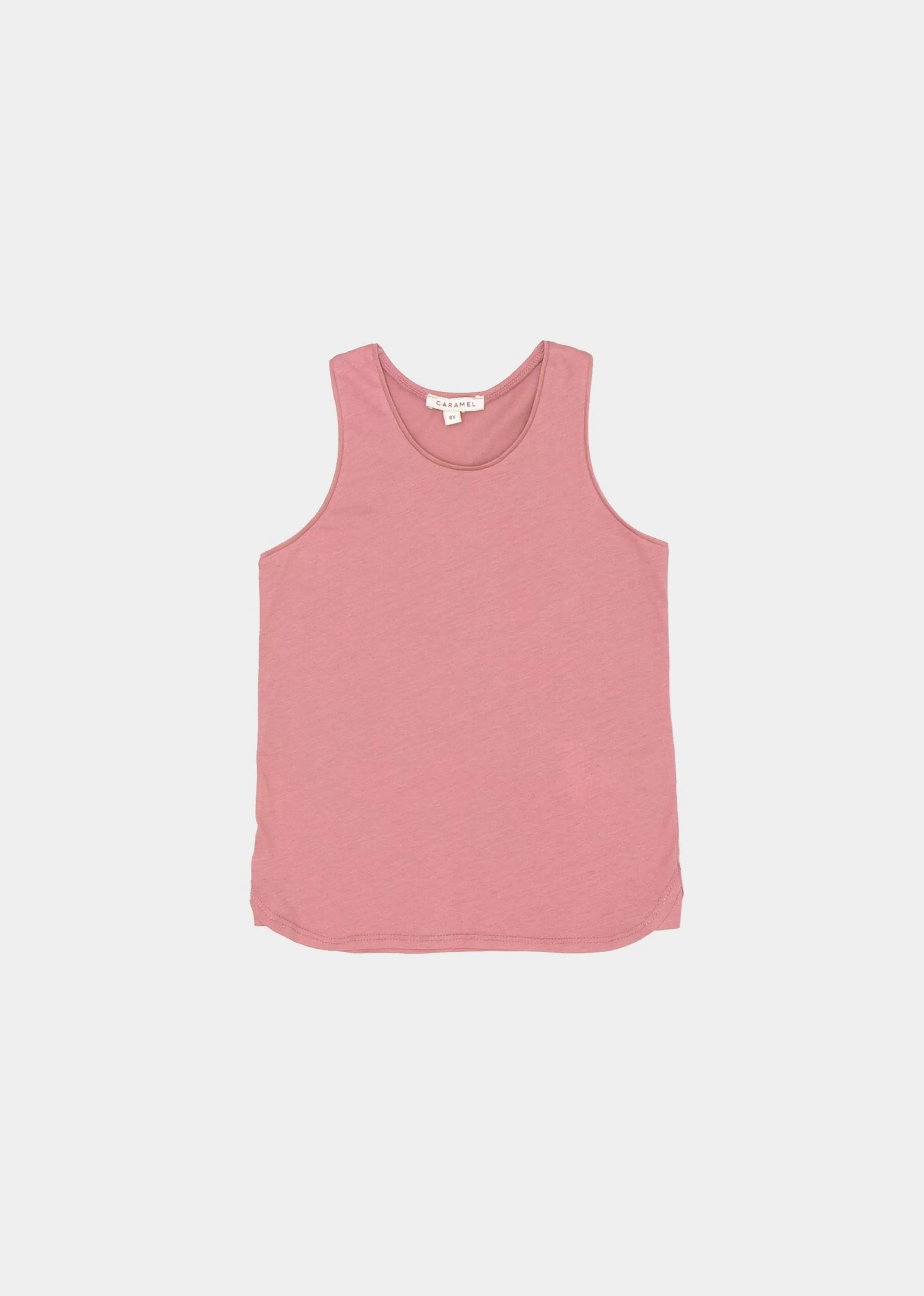 Tops-CARAMEL Bluebottle Singlet - Rotten Pink