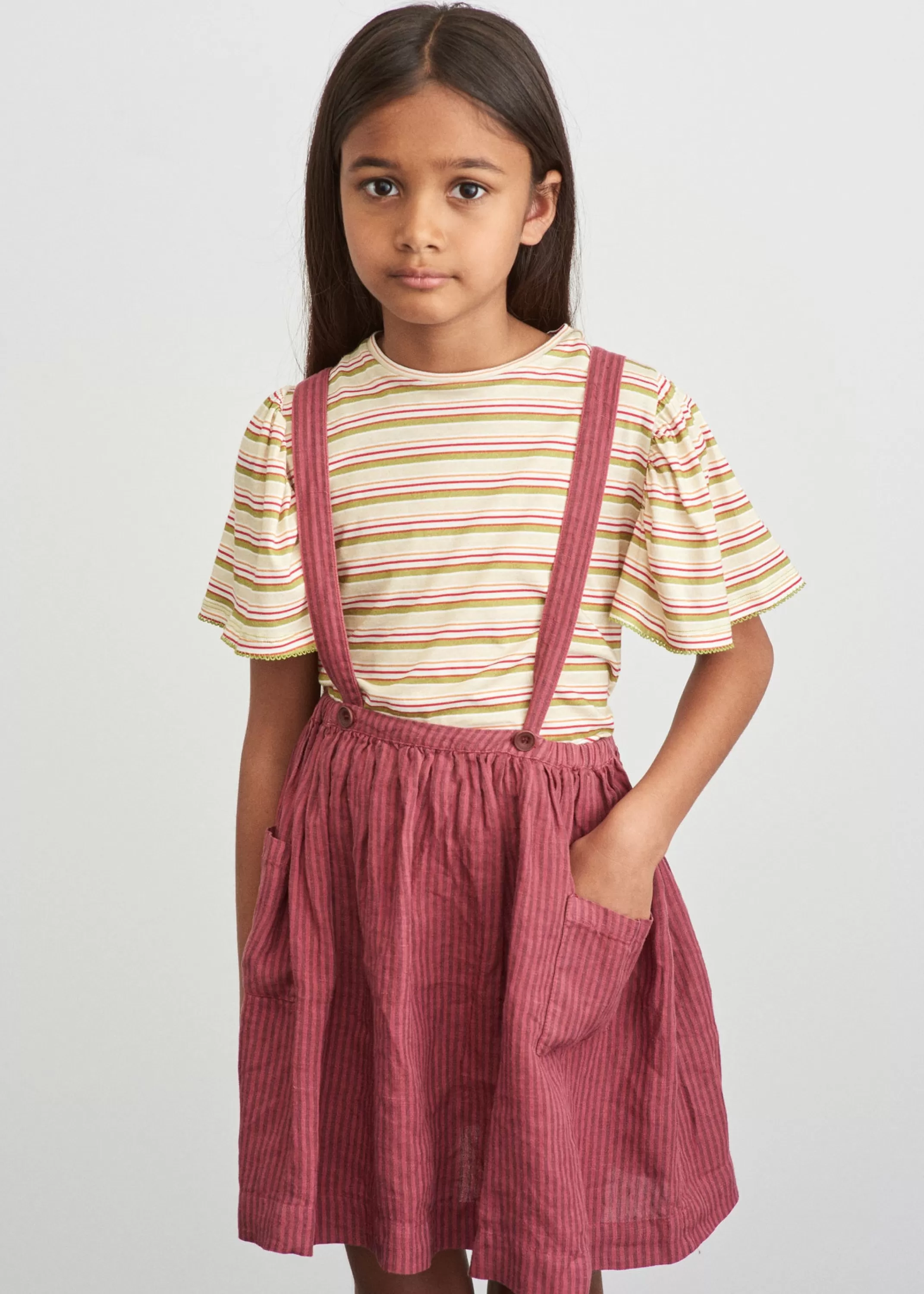 Tops-CARAMEL Callisia T Shirt - Multi Stripe