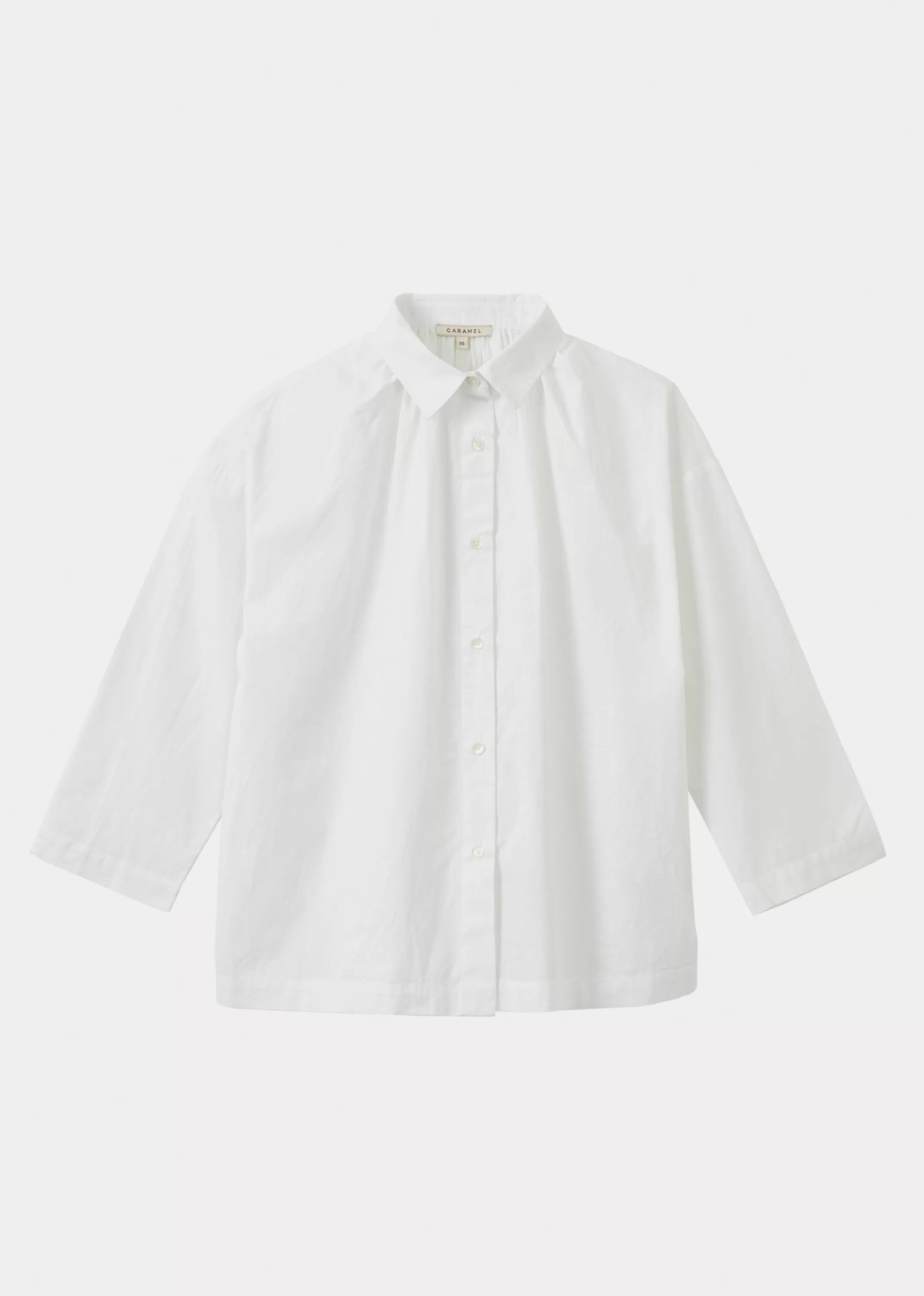 Tops-CARAMEL Classic Shirt - White