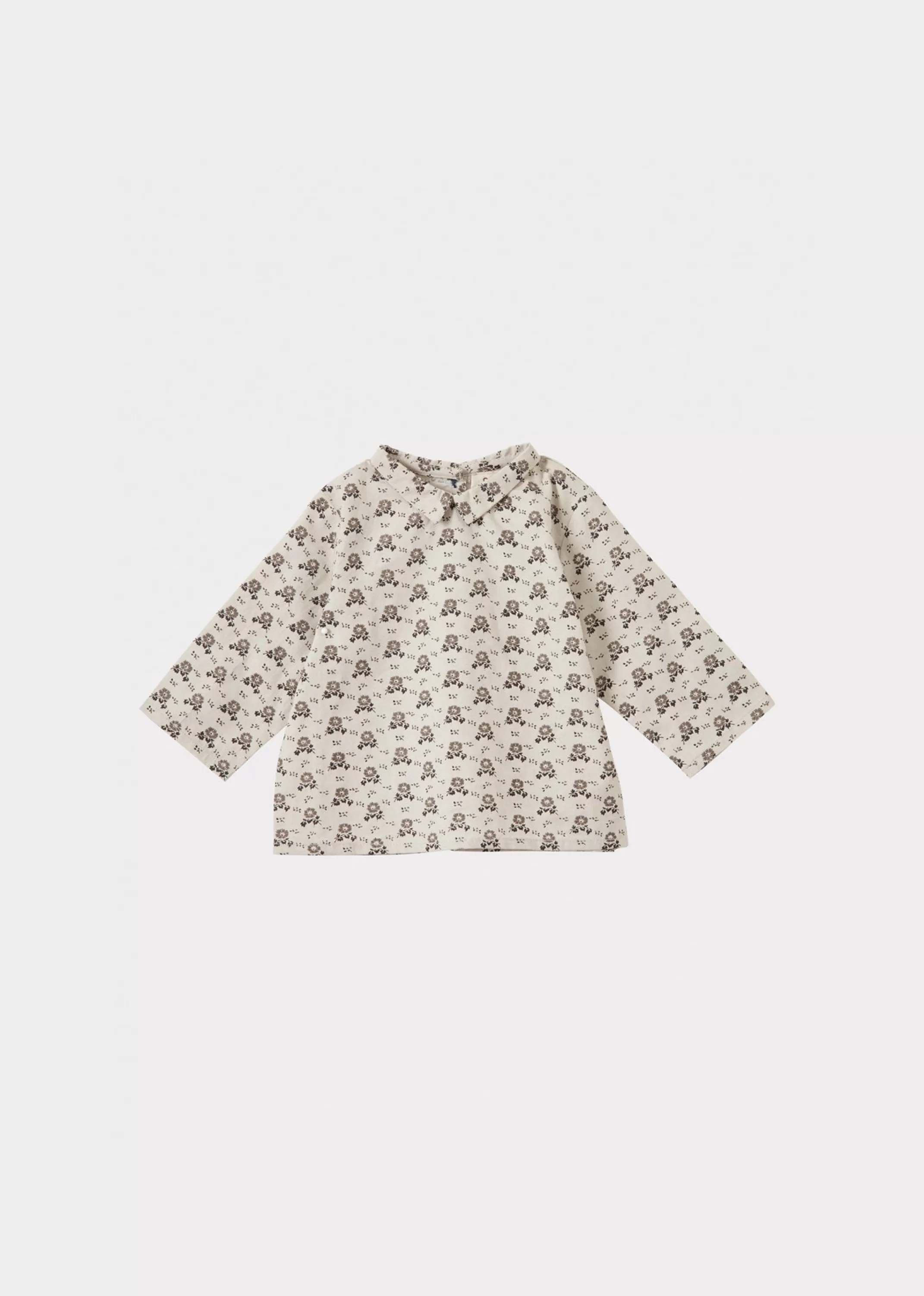 Tops-CARAMEL Carrot Baby Shirt Polka Floral