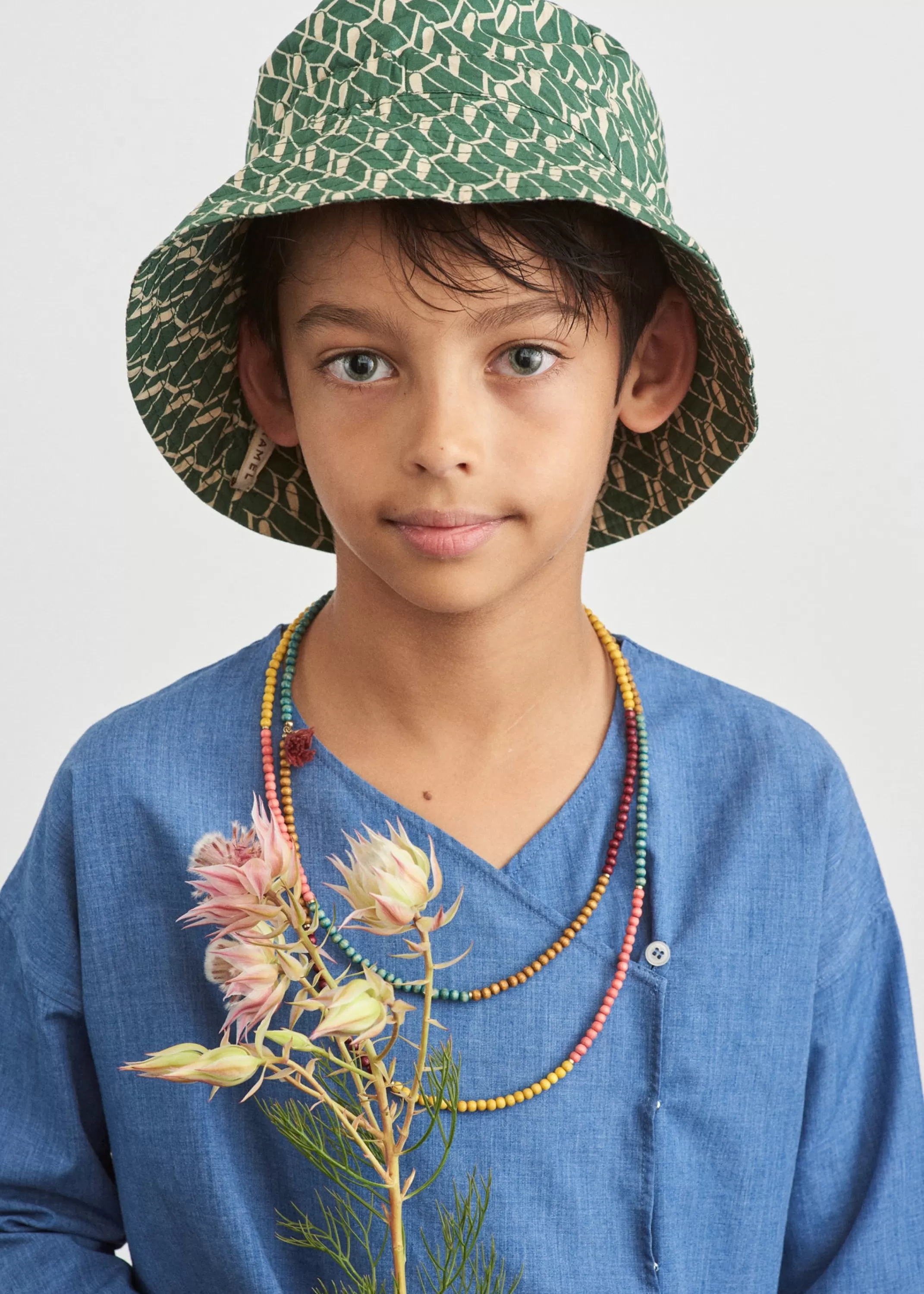 Accessories-CARAMEL Cedrus Hat Emerald Geo Print