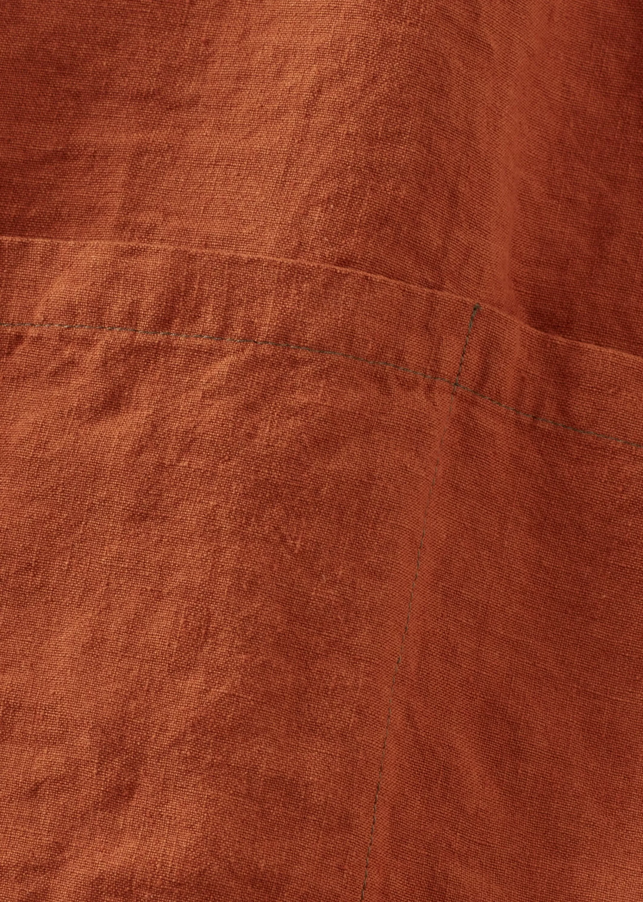 Kitchenware-CARAMEL Child Linen Apron Burnt Orange