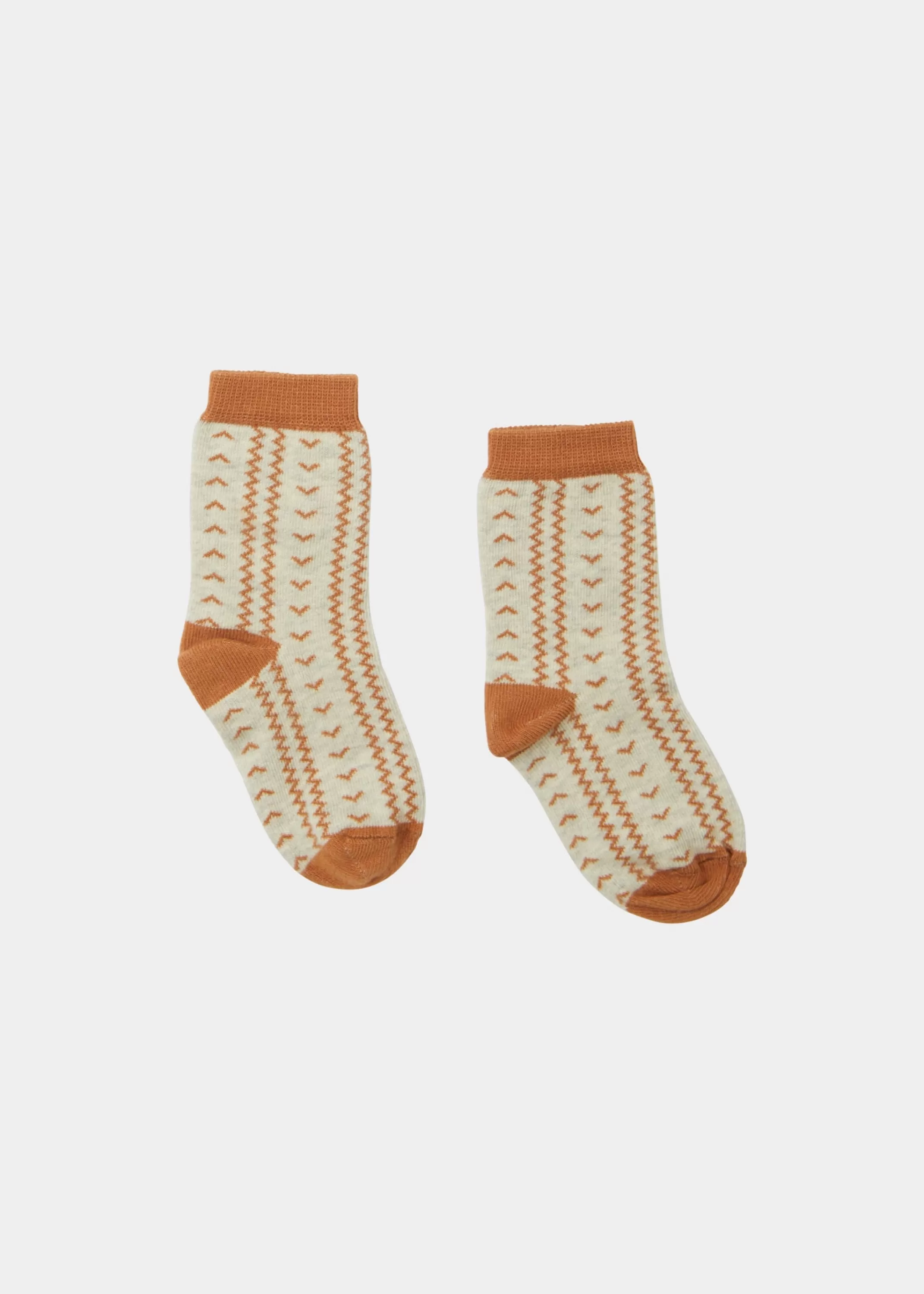 Socks-CARAMEL Child Rib Socks Mustard