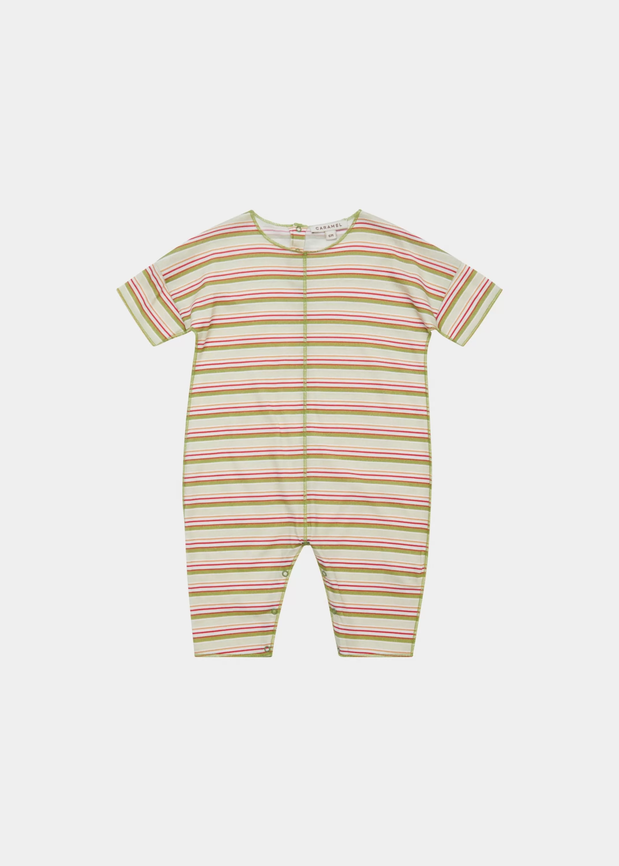 Romper & Jumpsuits-CARAMEL Cissus Baby Romper - Multi Stripe