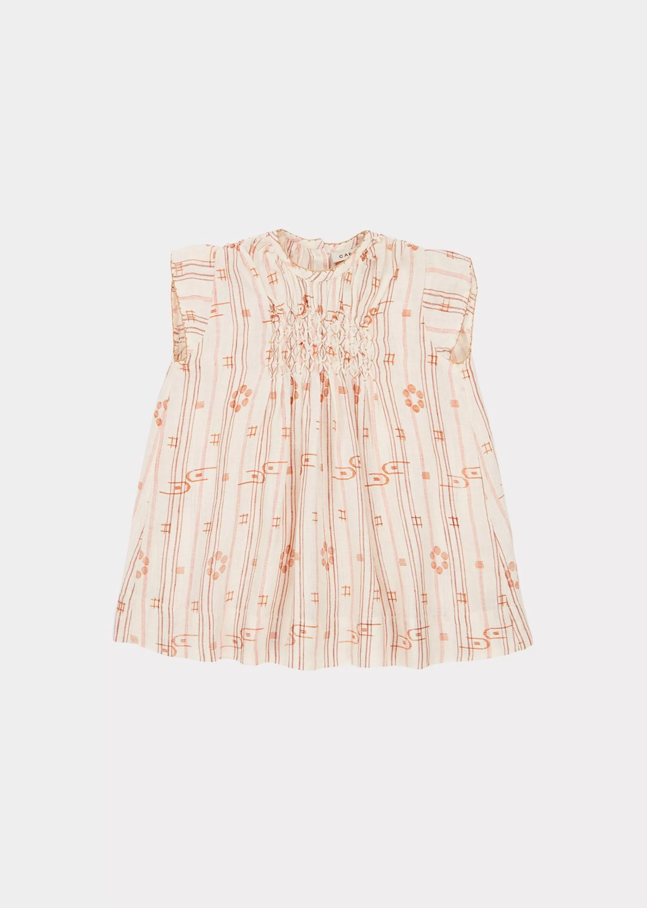 Dresses-CARAMEL Clapham Baby Dress - Rose Tan