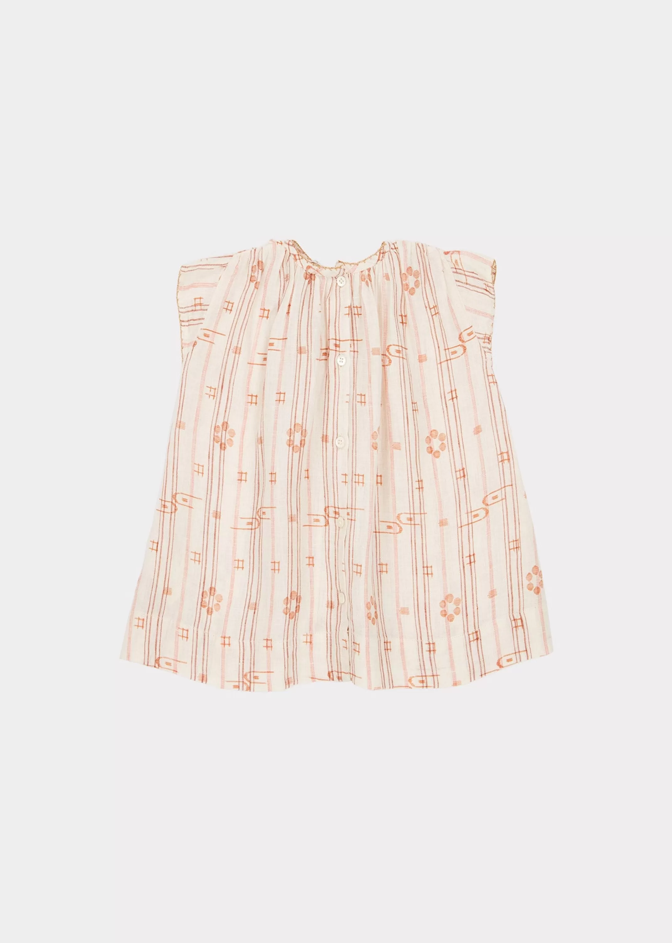 Dresses-CARAMEL Clapham Baby Dress - Rose Tan