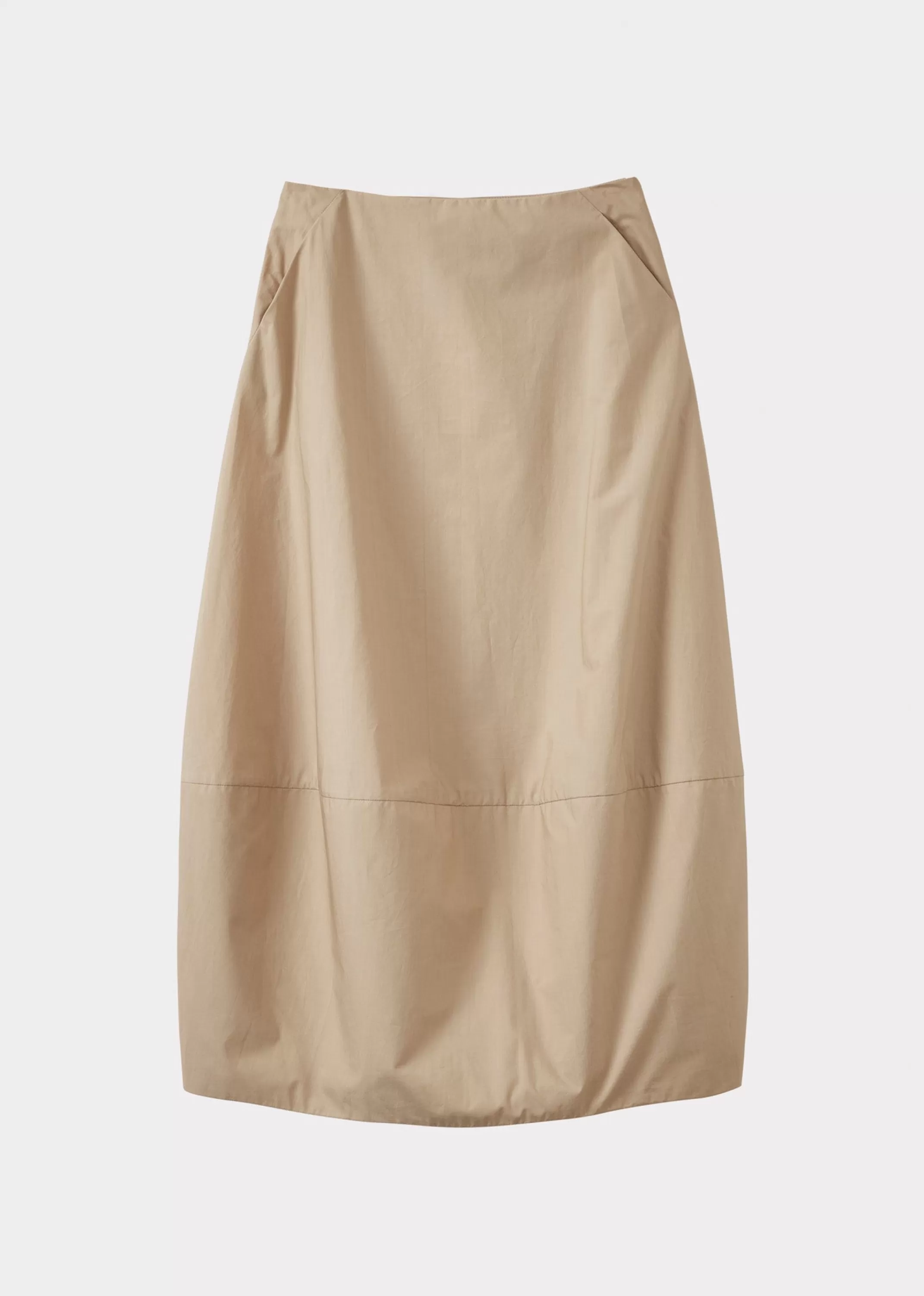 Skirts-CARAMEL Cocoon Skirt Woman - Grey