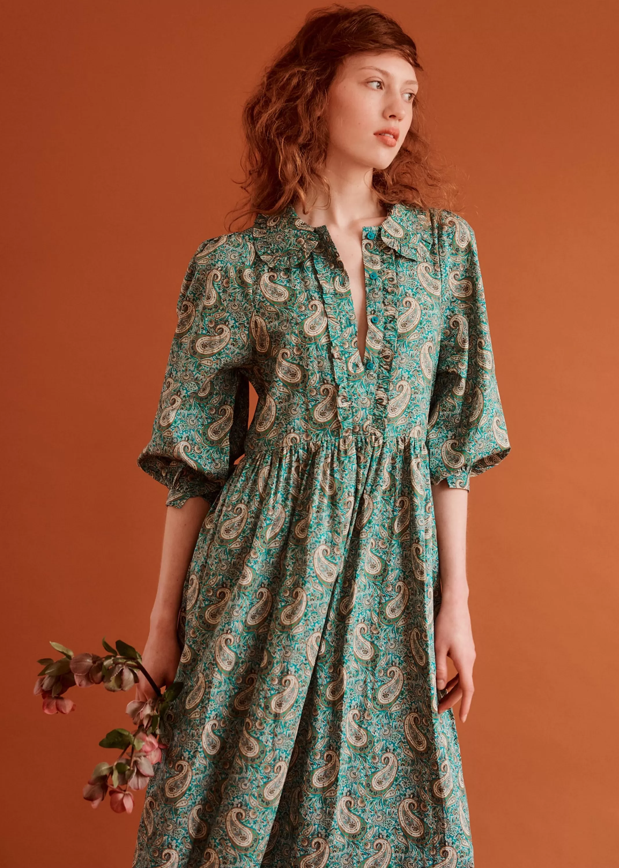 Dresses-CARAMEL Exeter Dress Woman Paisley