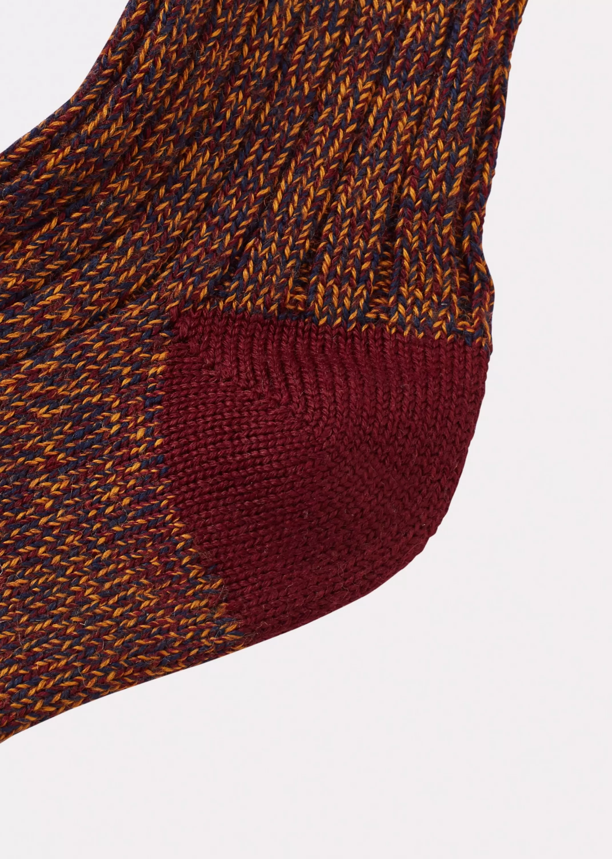 Socks-CARAMEL Firth Socks Burgundy