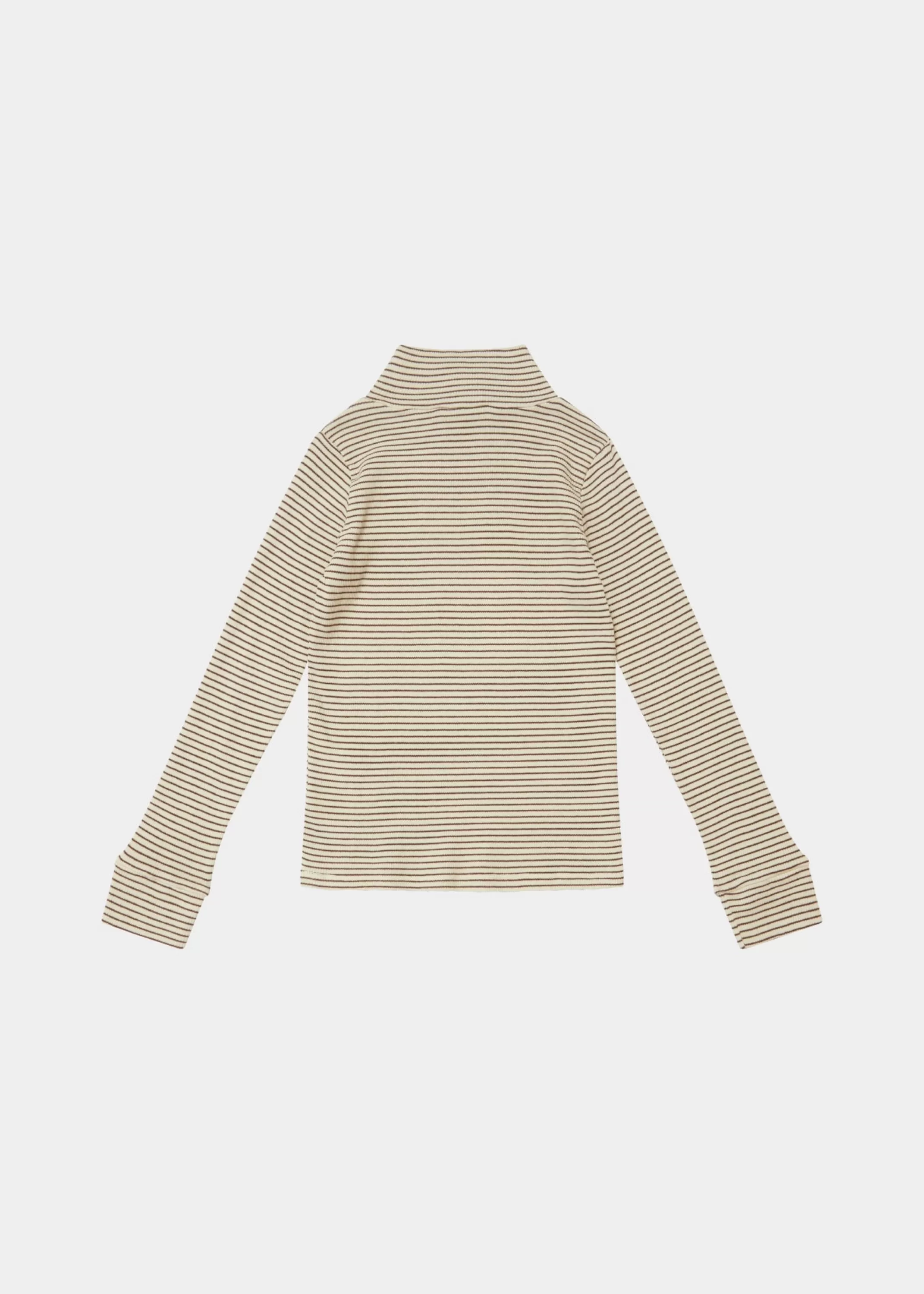 Tops-CARAMEL Forgo Top Cream/Chocolate Stripe