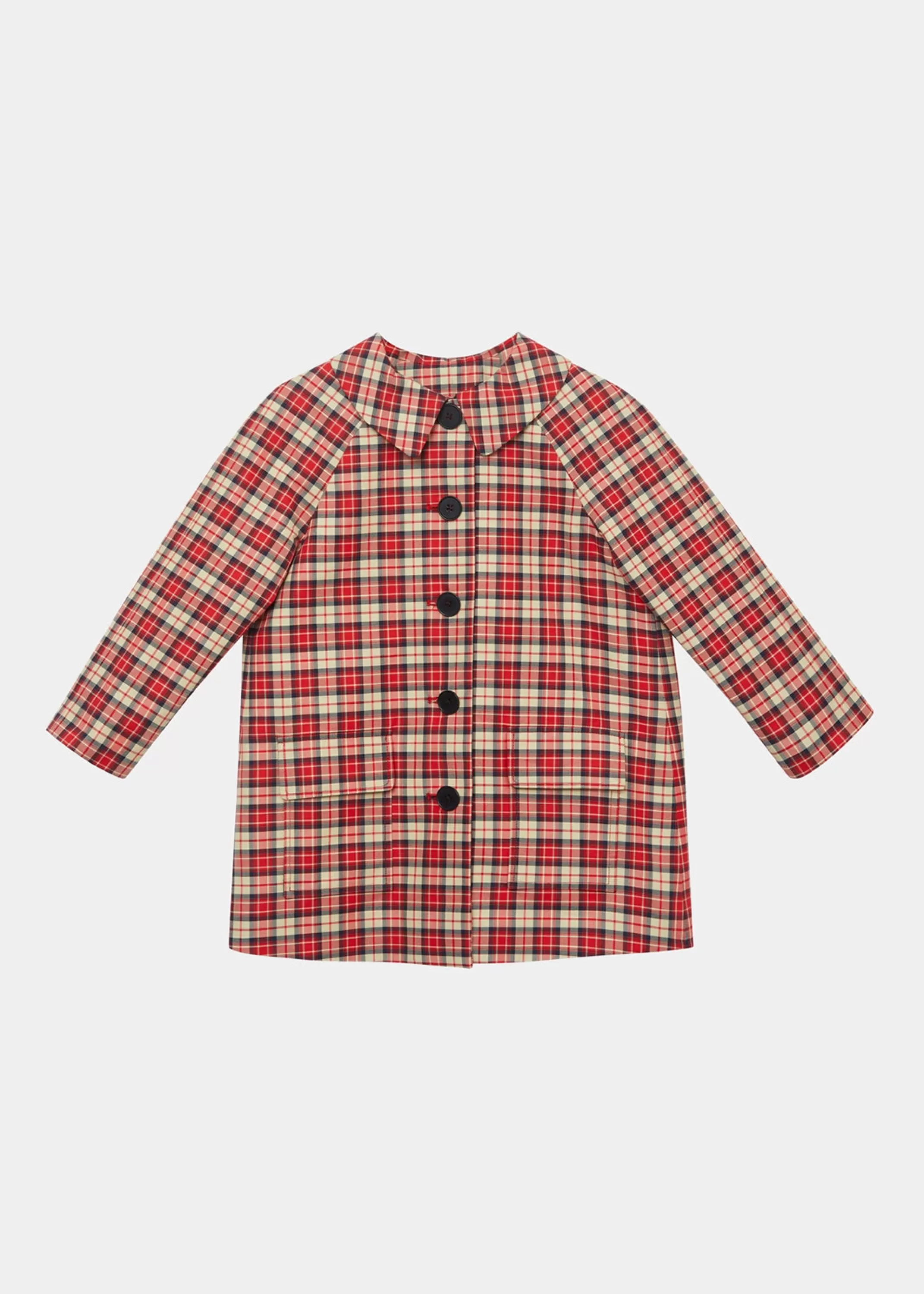 Coats & Jackets-CARAMEL Furze Coat - Red Check