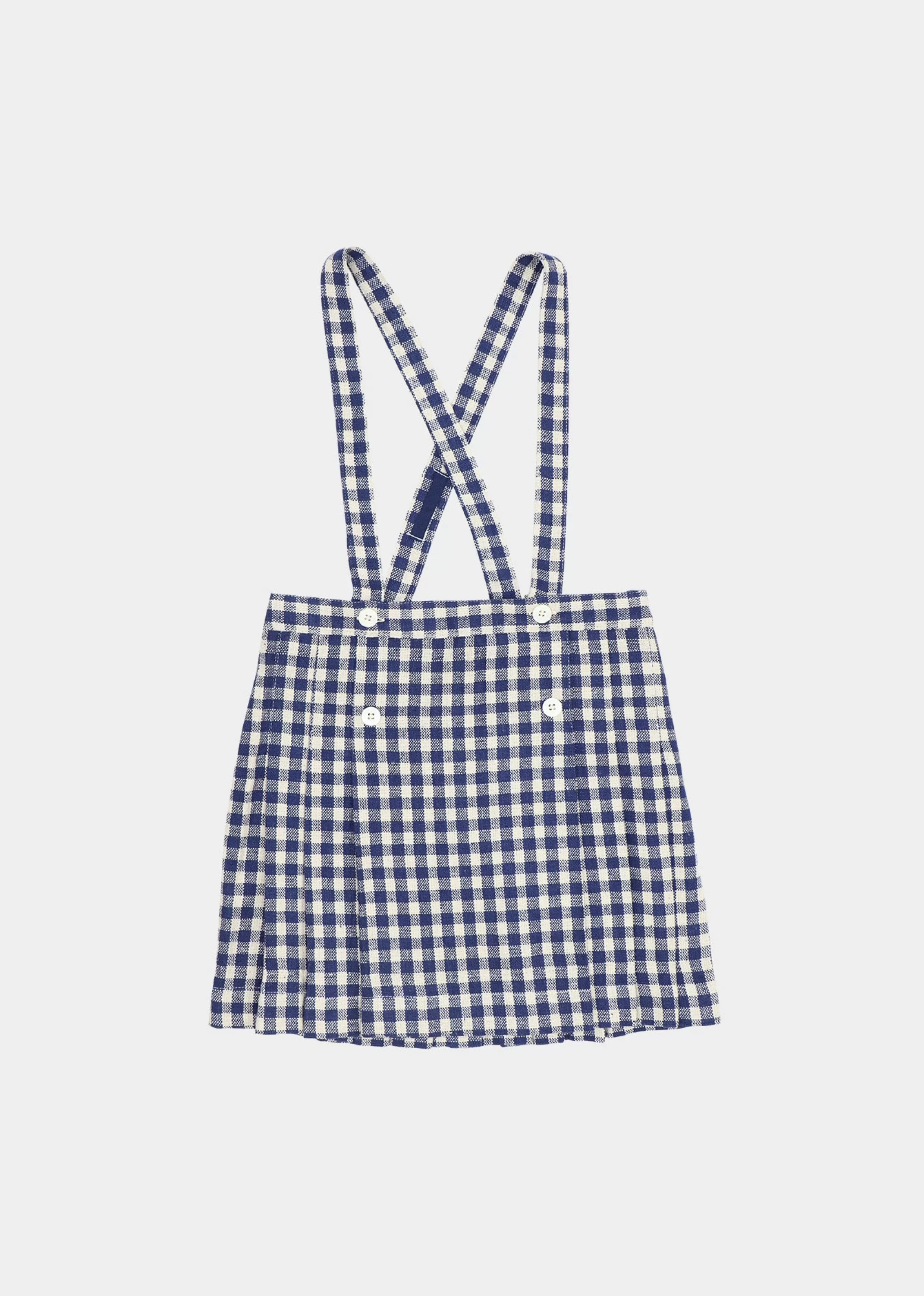 Skirts-CARAMEL Hedera Skirt - Navy Check