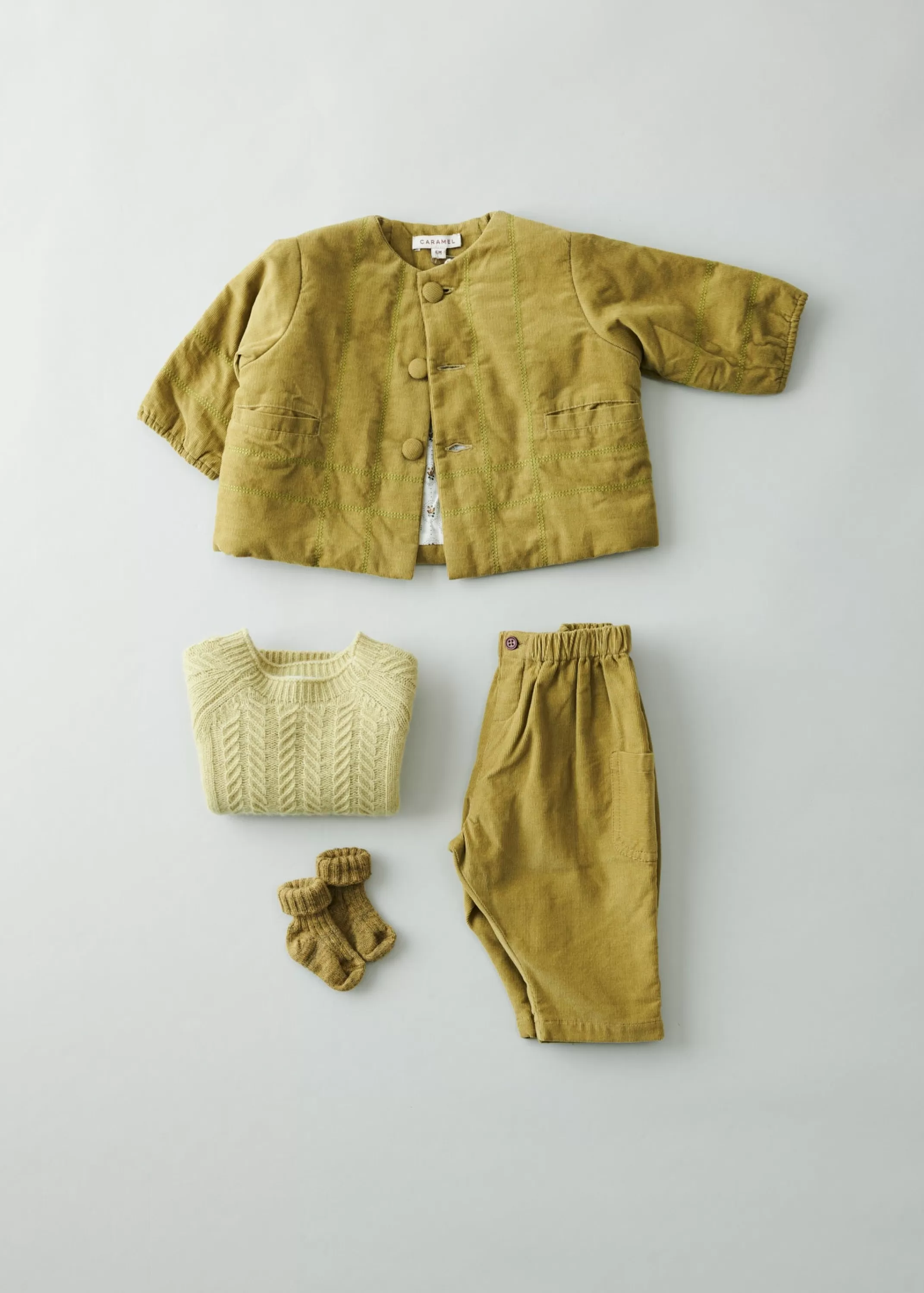 Coats & Jackets-CARAMEL Icelandite Baby Jacket - Lime