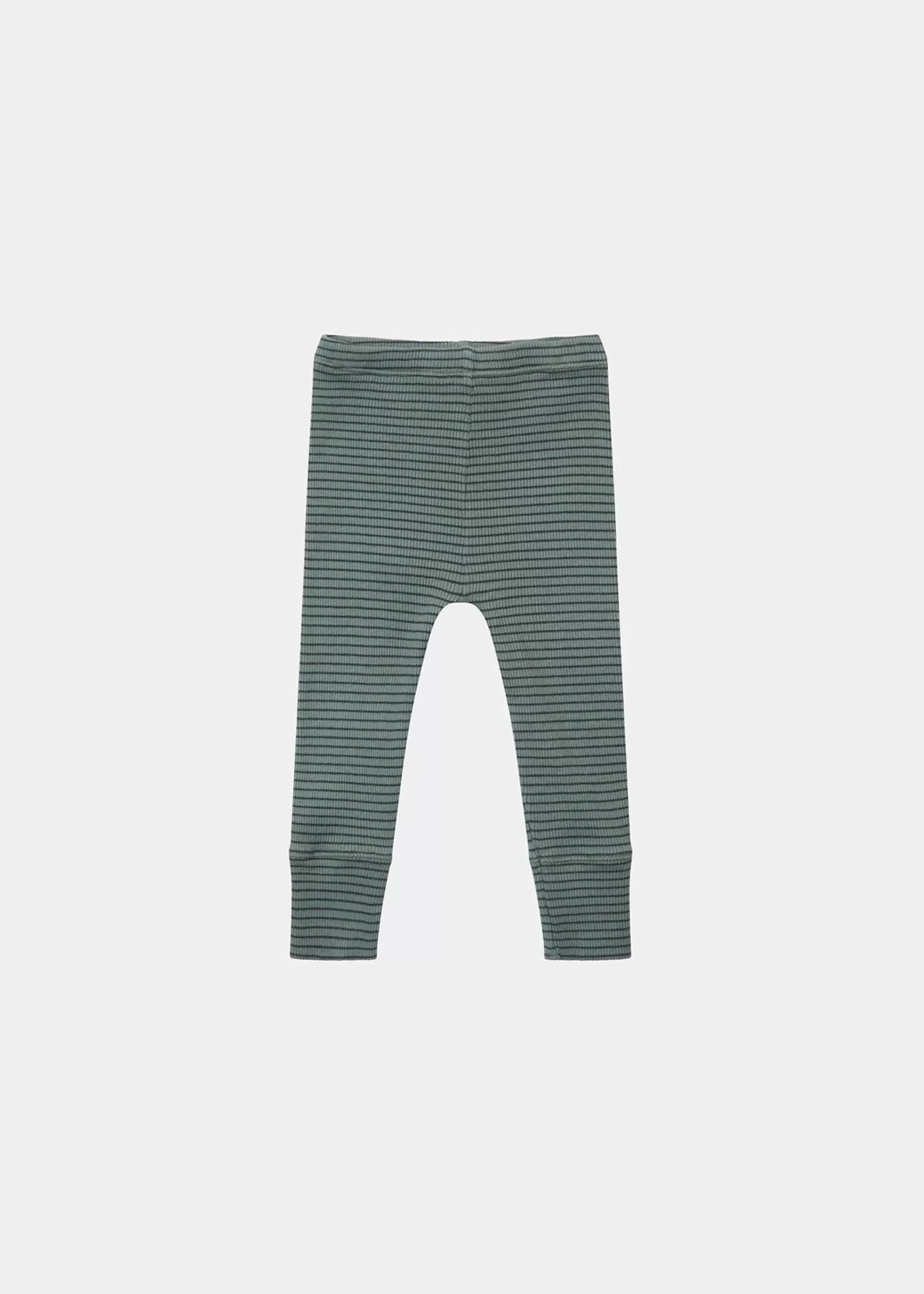 Trousers-CARAMEL Judd Baby Leggings - Spruce/Navy Stripe