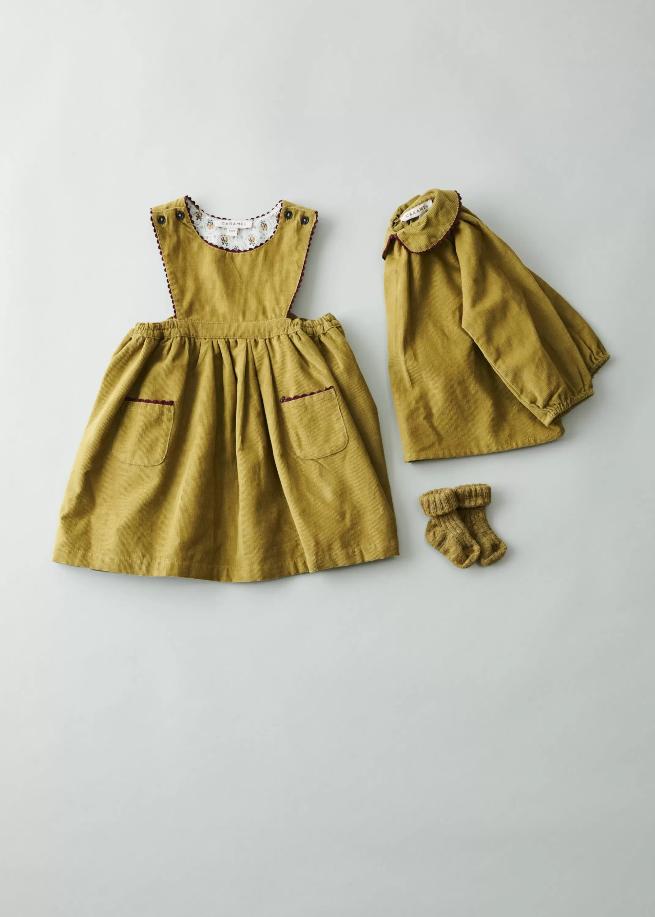 Dresses-CARAMEL Jupiter Baby Dress Lime