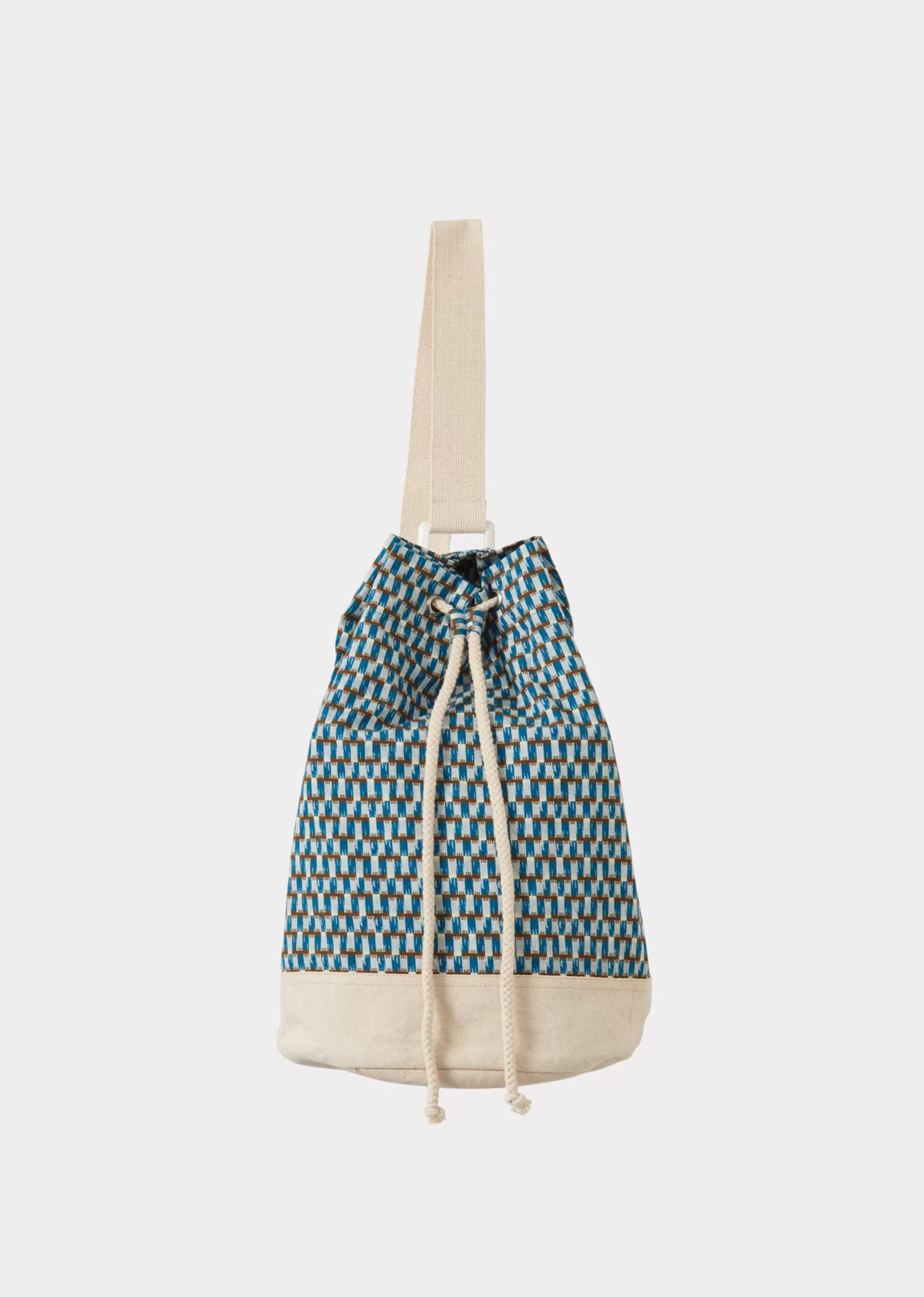 Accessories-CARAMEL Kalimeri Duffle Bag Blue Geo Print