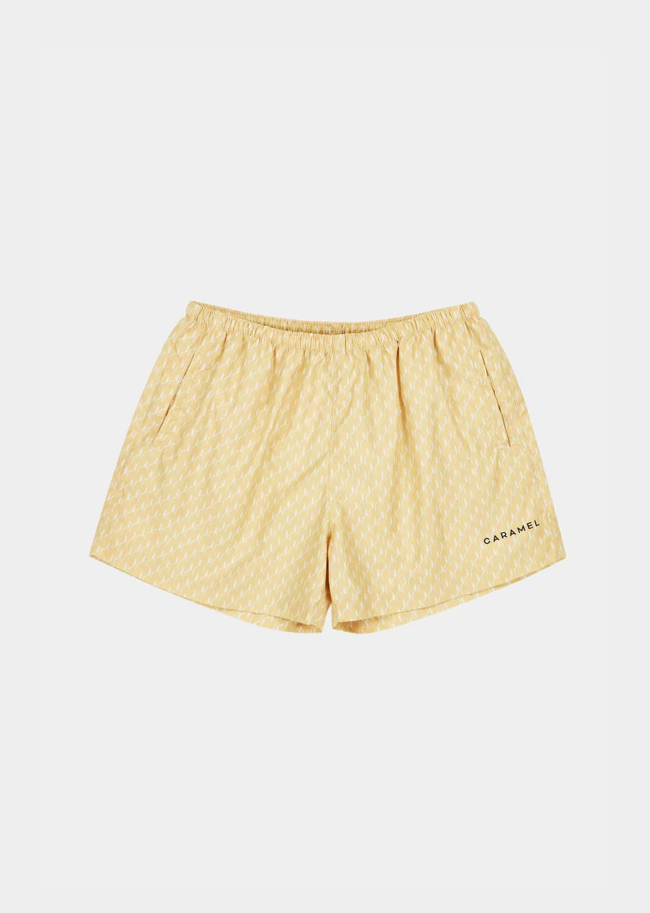 Swimwear-CARAMEL Kohlrabi Swim Short Buttercup Geo Print