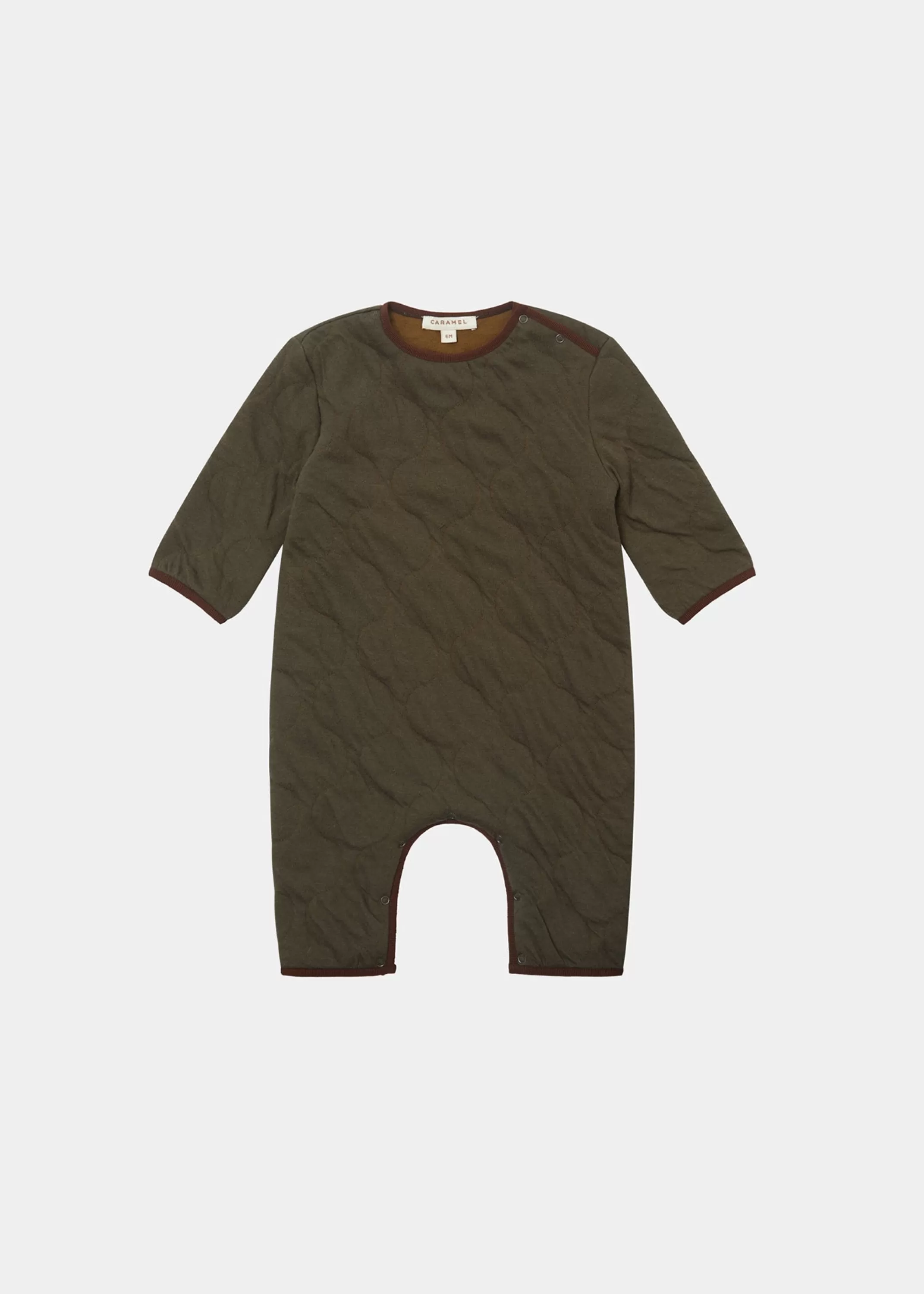 Romper & Jumpsuits-CARAMEL Larch Baby Romper - Khaki