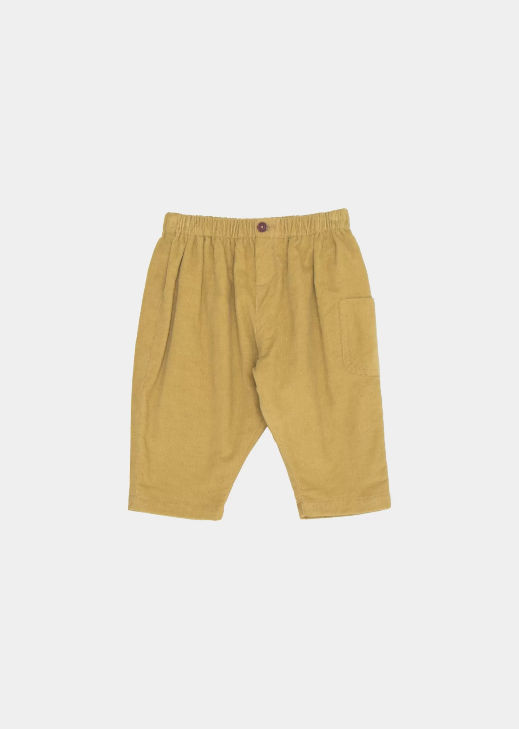 Trousers-CARAMEL Leon Baby Trouser Lime