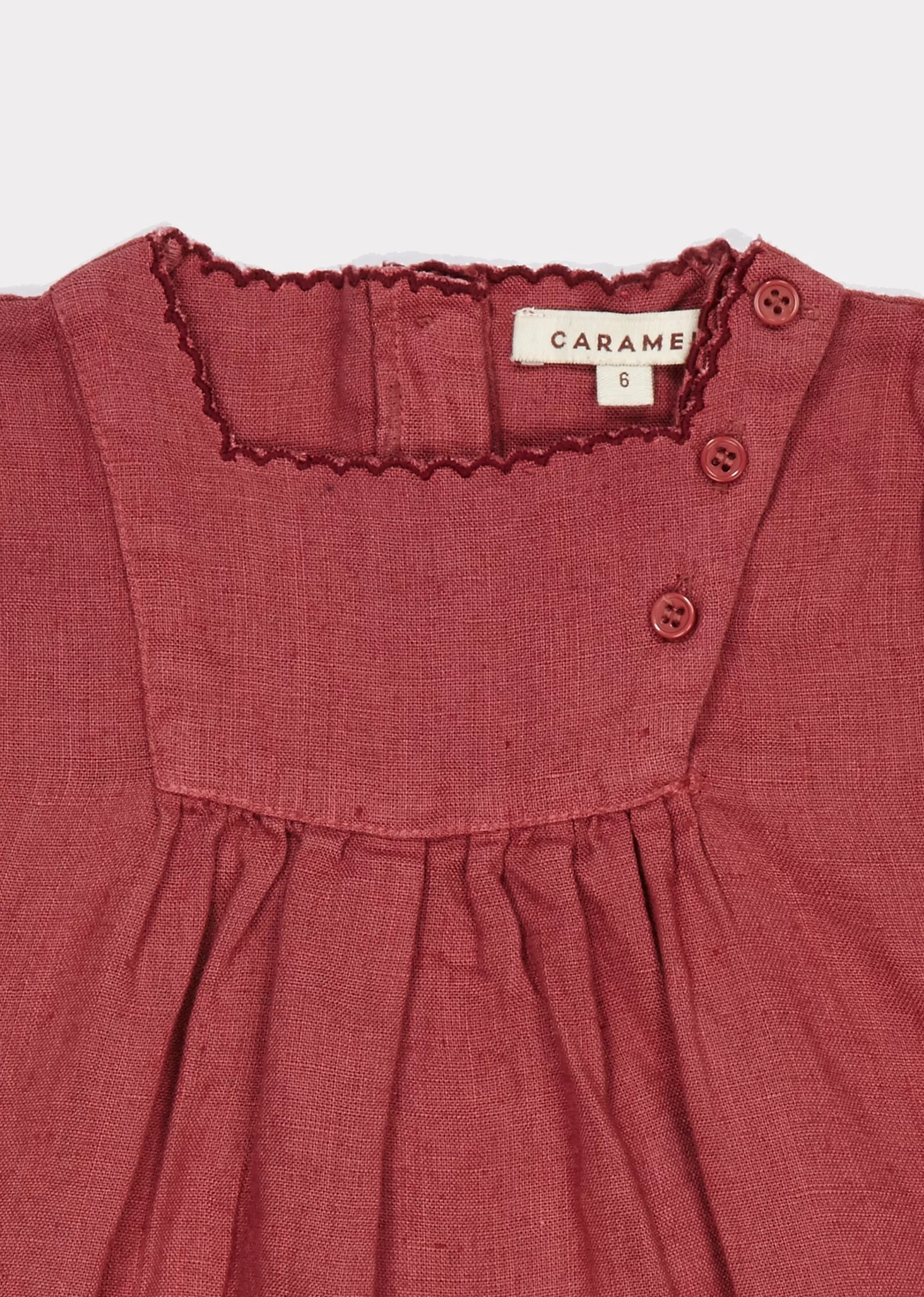 Dresses-CARAMEL Lettuce Baby Dress - Rosebud