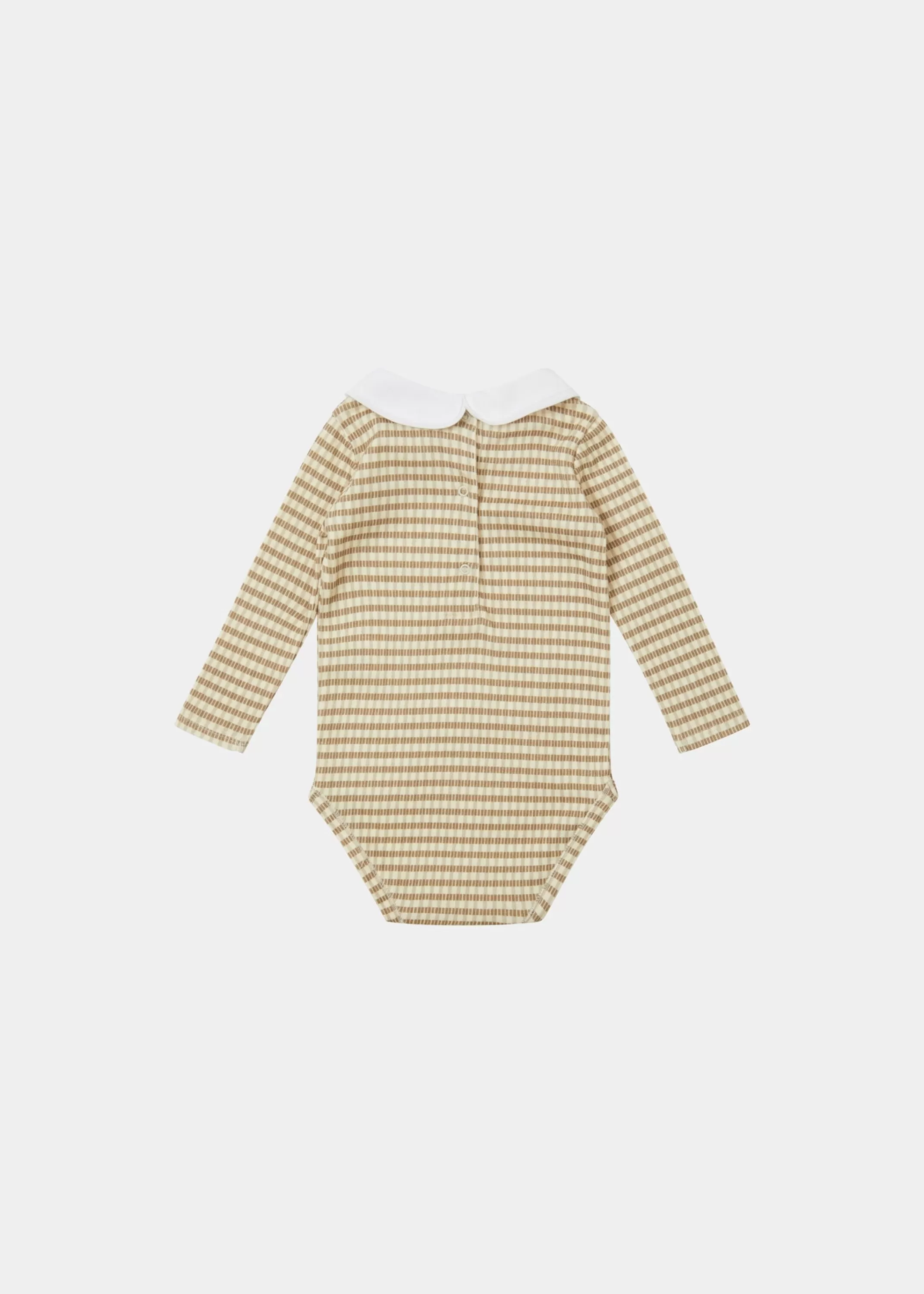 Romper & Jumpsuits-CARAMEL Limpet Baby Gifting Romper Check Print