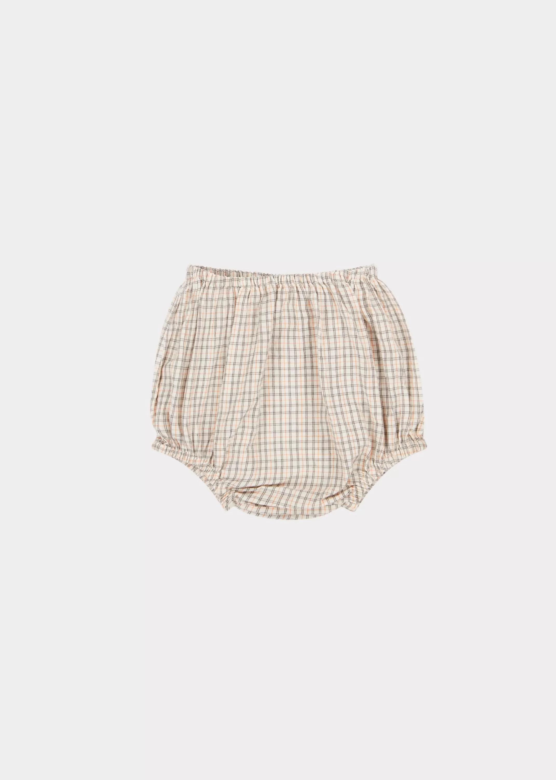 Bloomer & Shorts-CARAMEL Lotus Baby Bloomer Orange Check