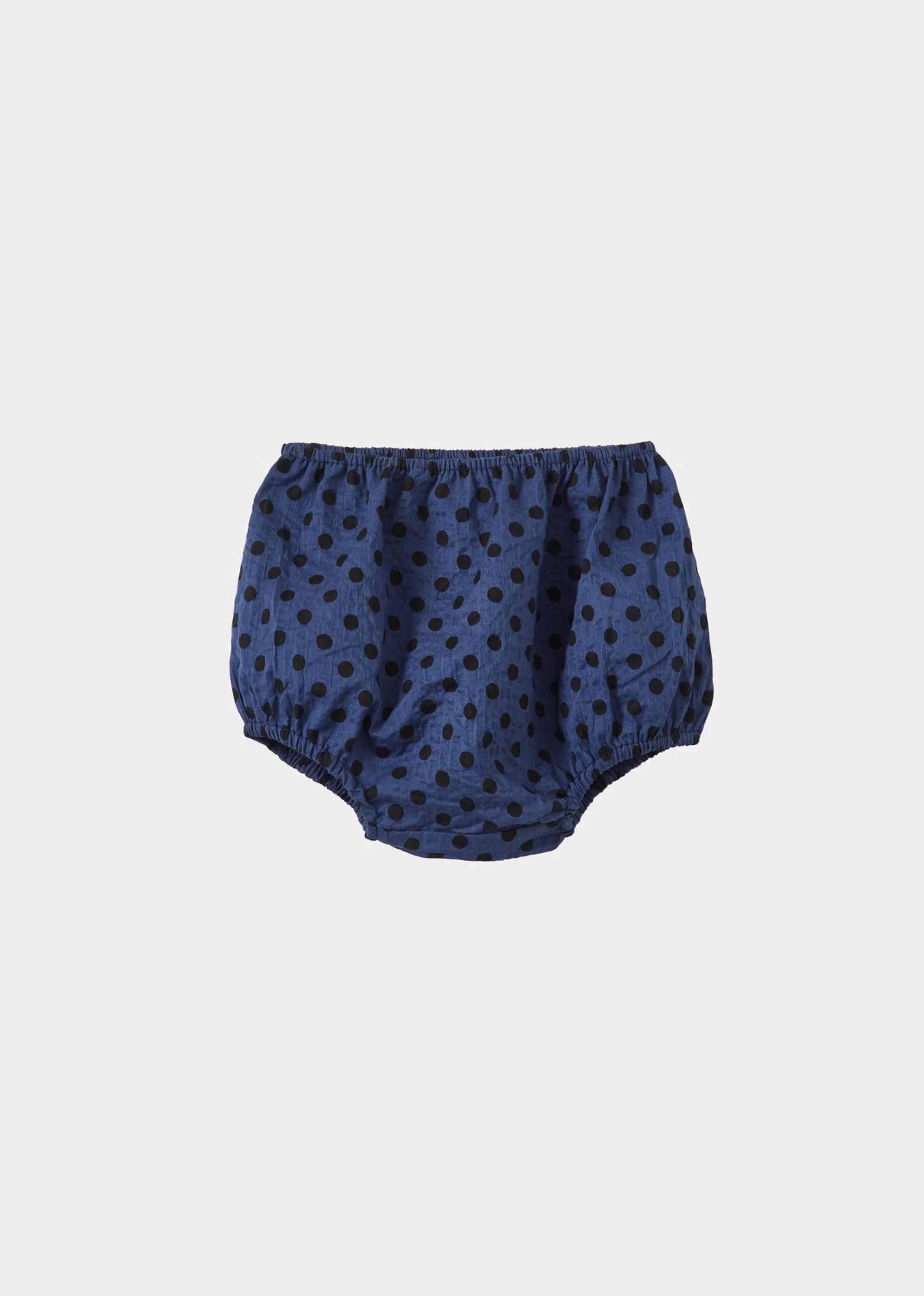 Bloomer & Shorts-CARAMEL Lotus Baby Bloomer Black Polka Dot