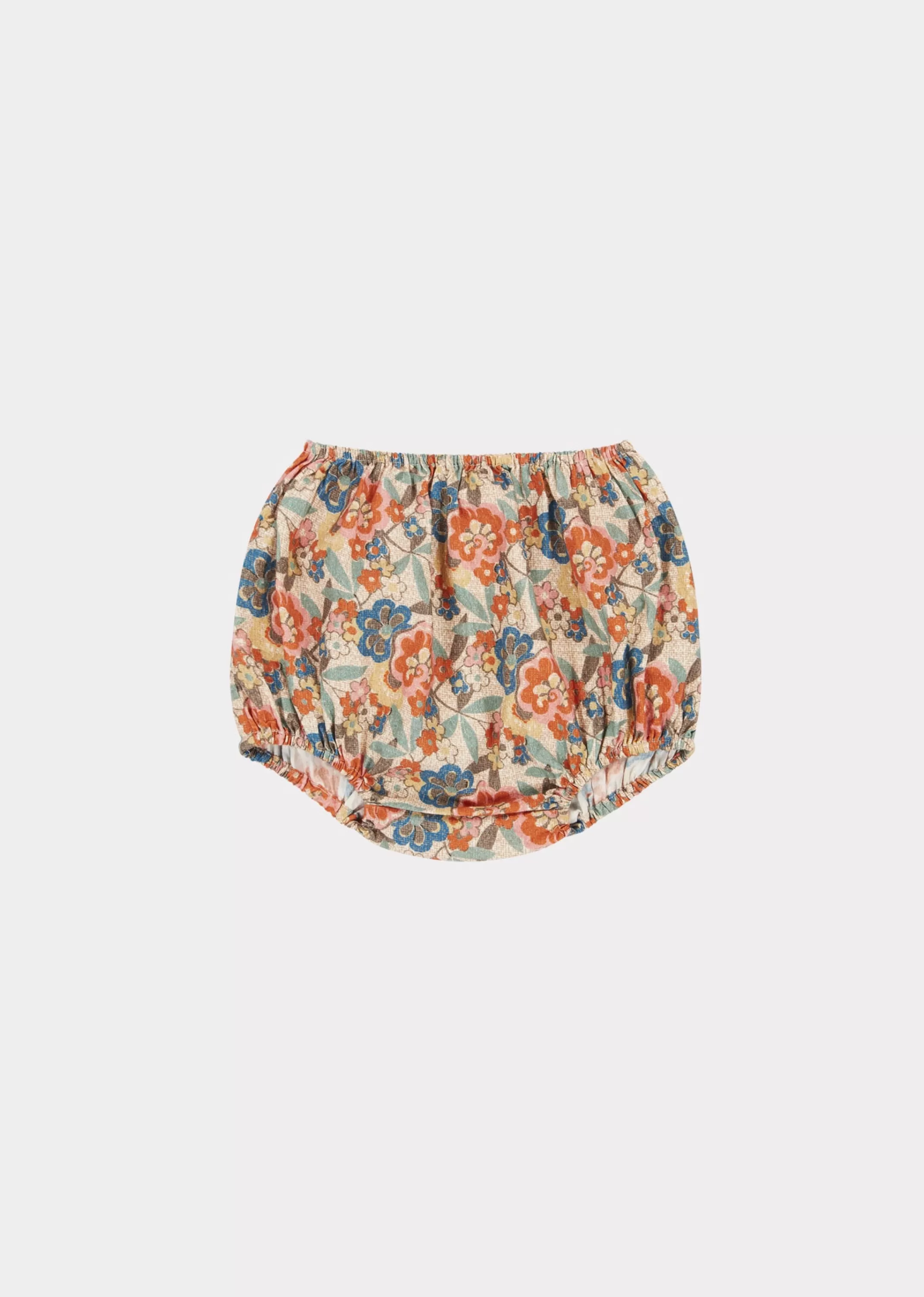 Bloomer & Shorts-CARAMEL Lotus Baby Bloomer Vintage Floral