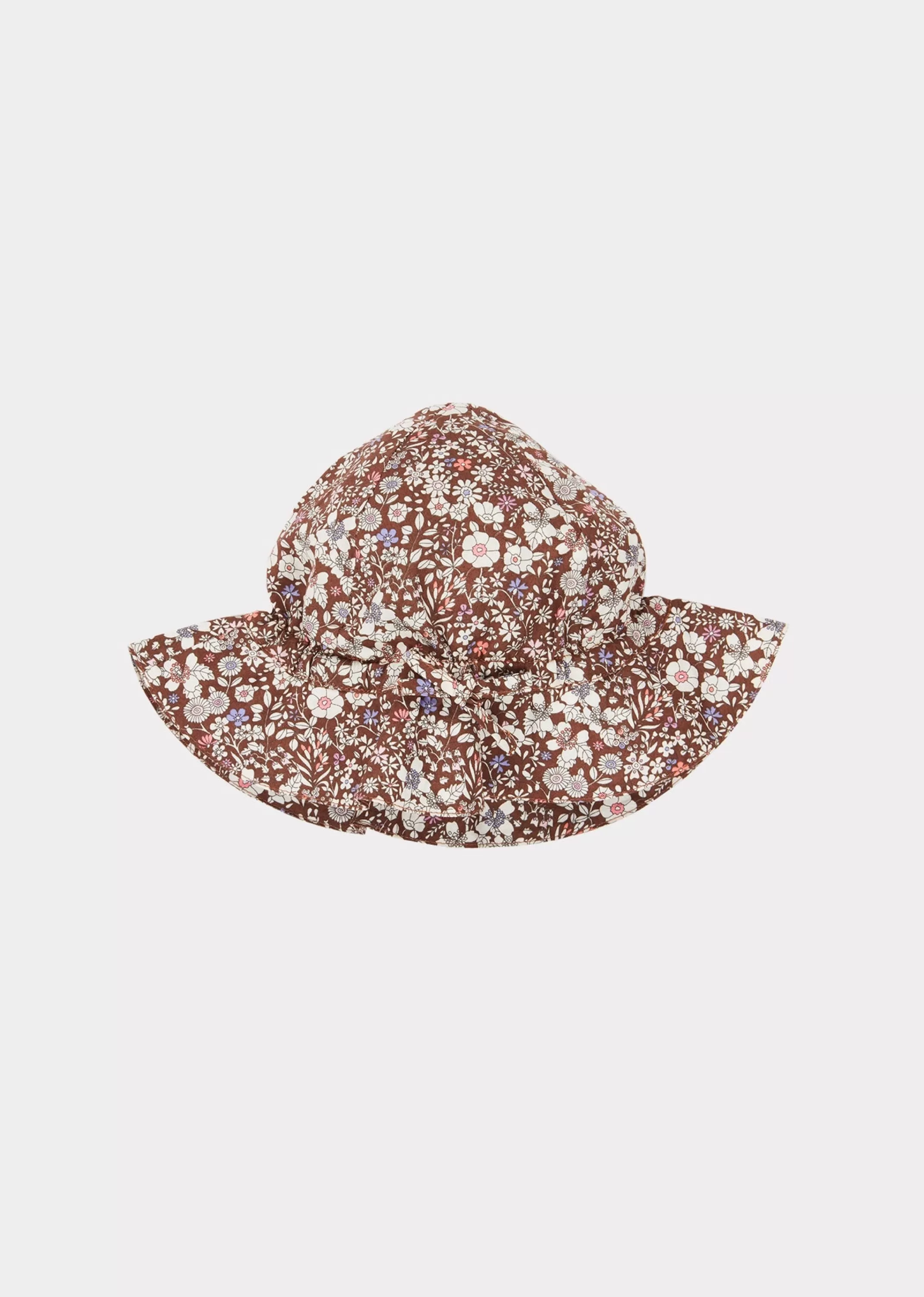 Accessories-CARAMEL Marlin Baby Sunhat - June Meadow Brown