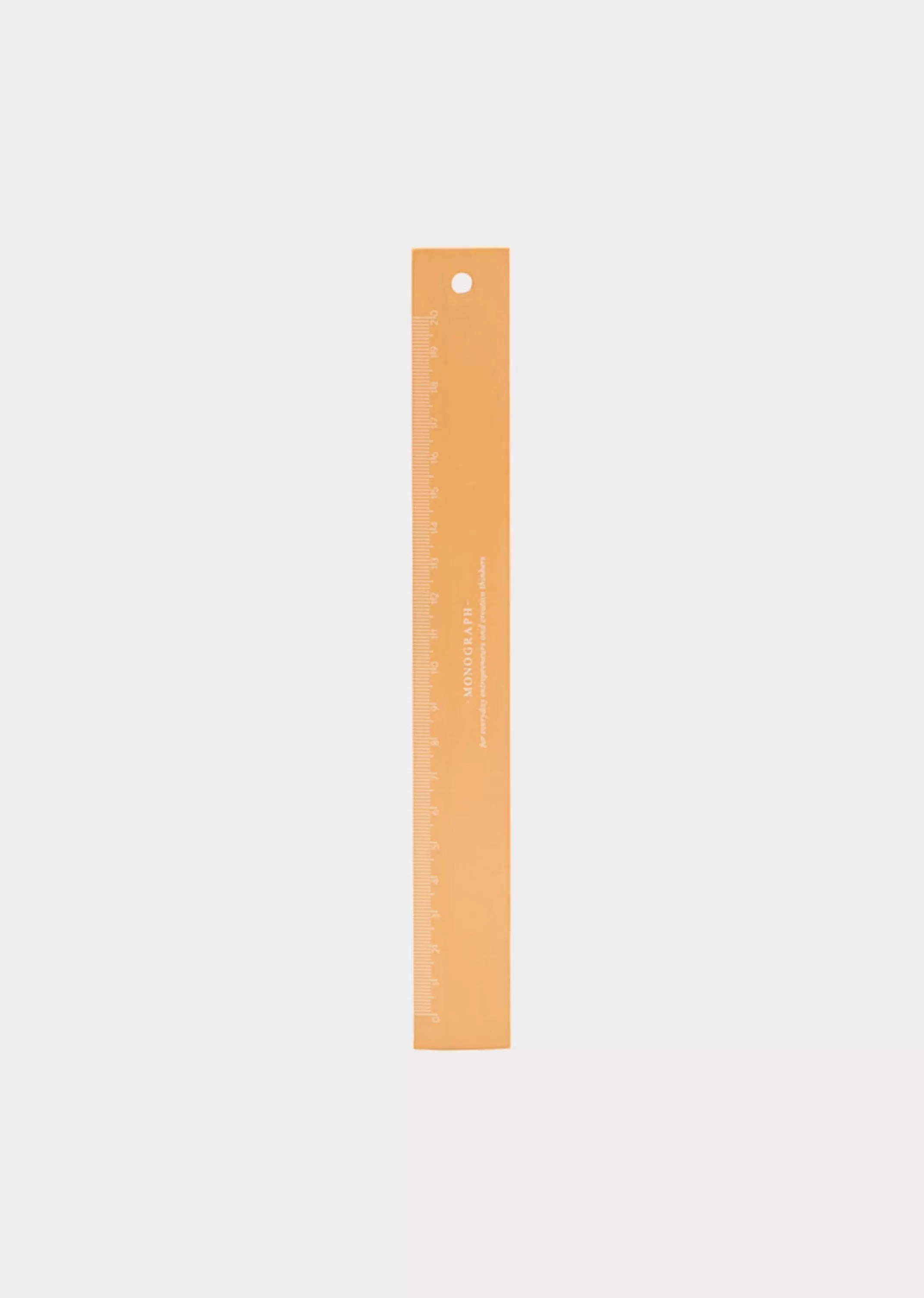 Home Accessories-CARAMEL Monograph Small Ruler Orange