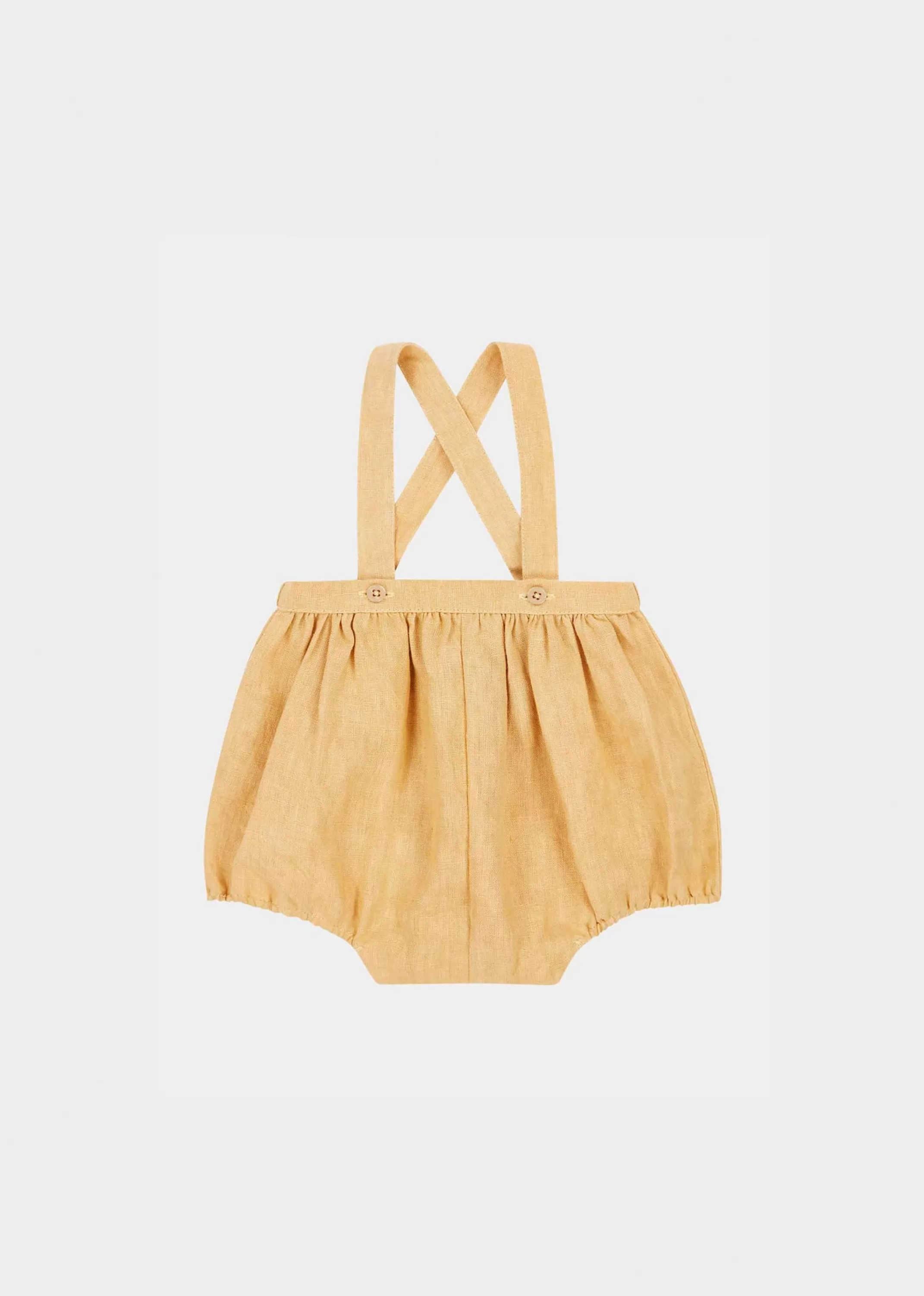 Romper & Jumpsuits-CARAMEL Musa Baby Romper Pale Yellow