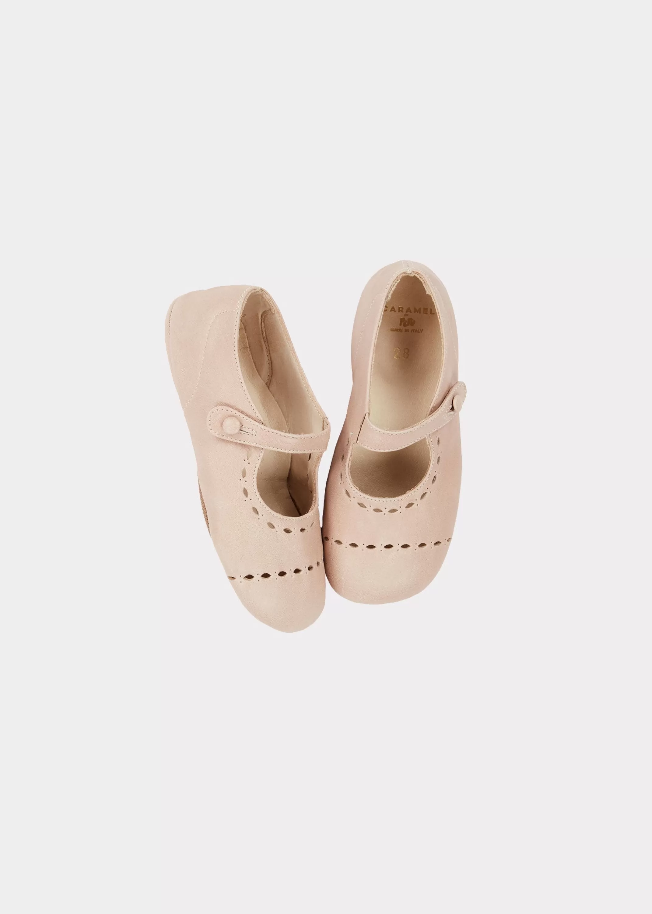 Shoes-CARAMEL Nevada Ballet Shoes - Pale Pink