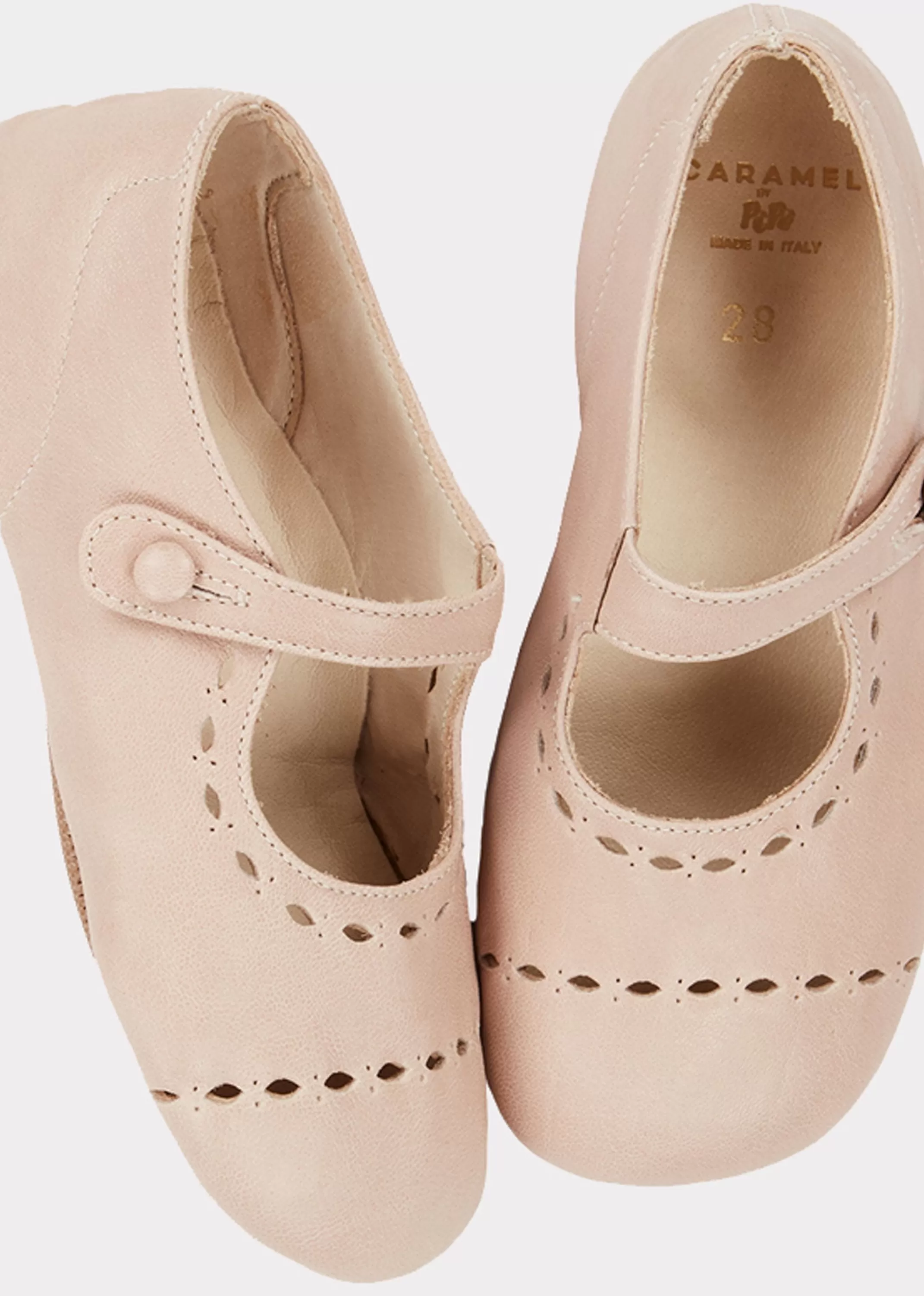 Shoes-CARAMEL Nevada Ballet Shoes - Pale Pink