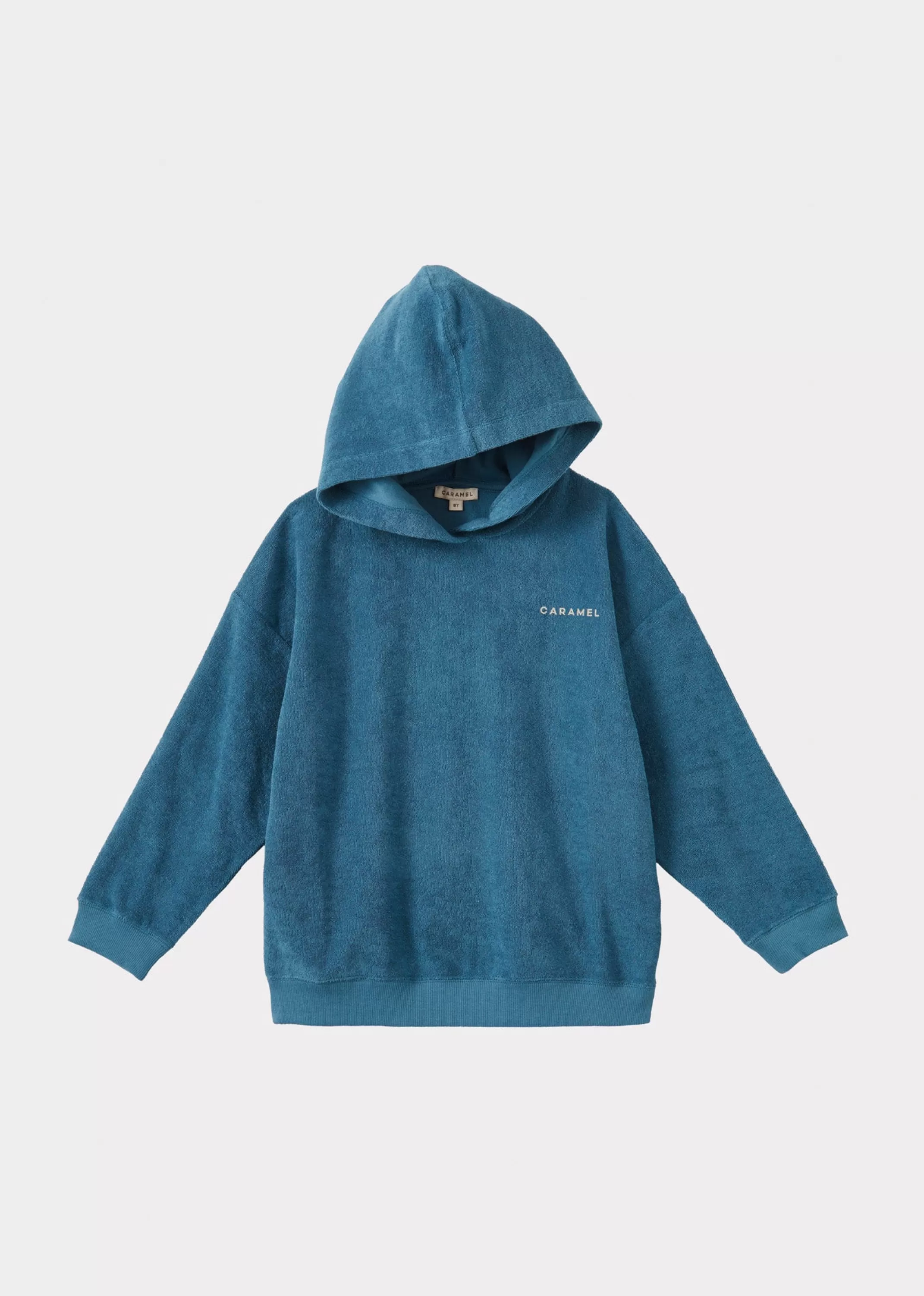 Tops-CARAMEL Nori Kids Hoodie - Ocean Blue