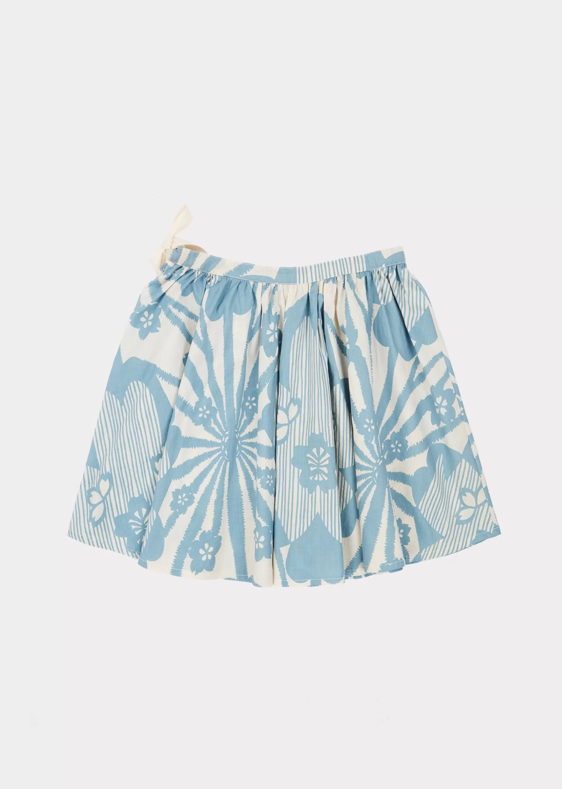 Skirts-CARAMEL Norton Skirt Blue Flower Print