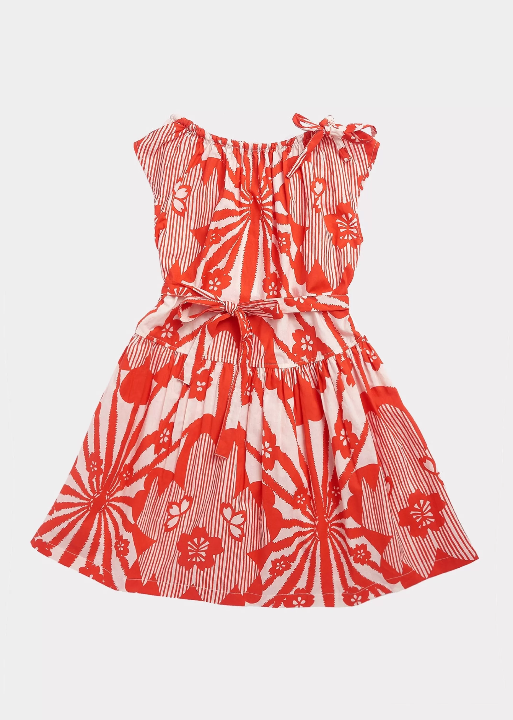 Dresses-CARAMEL Notting Hill Dress Red Flower Print