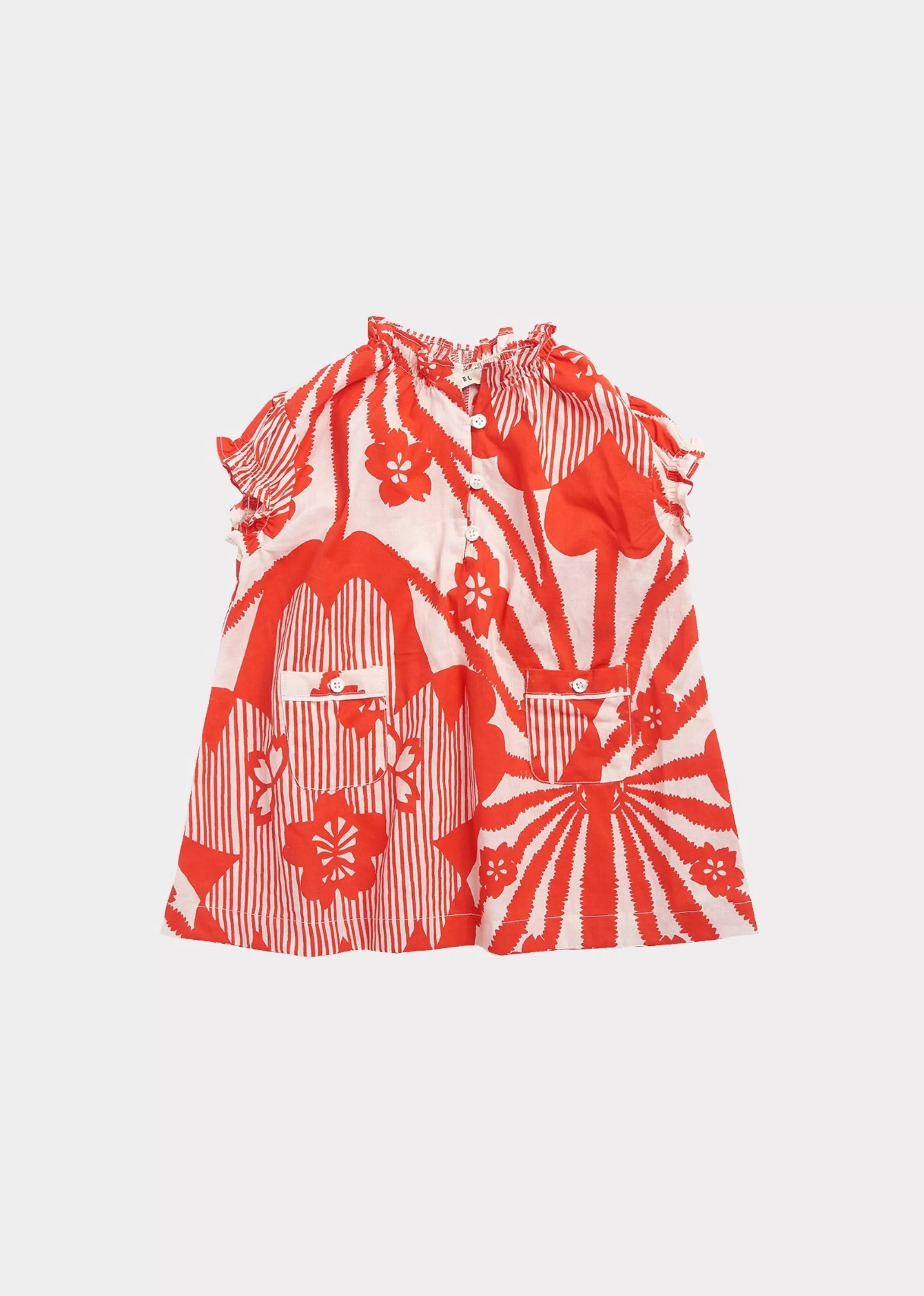 Dresses-CARAMEL Nottinghill Baby Dress - Red Flower Print