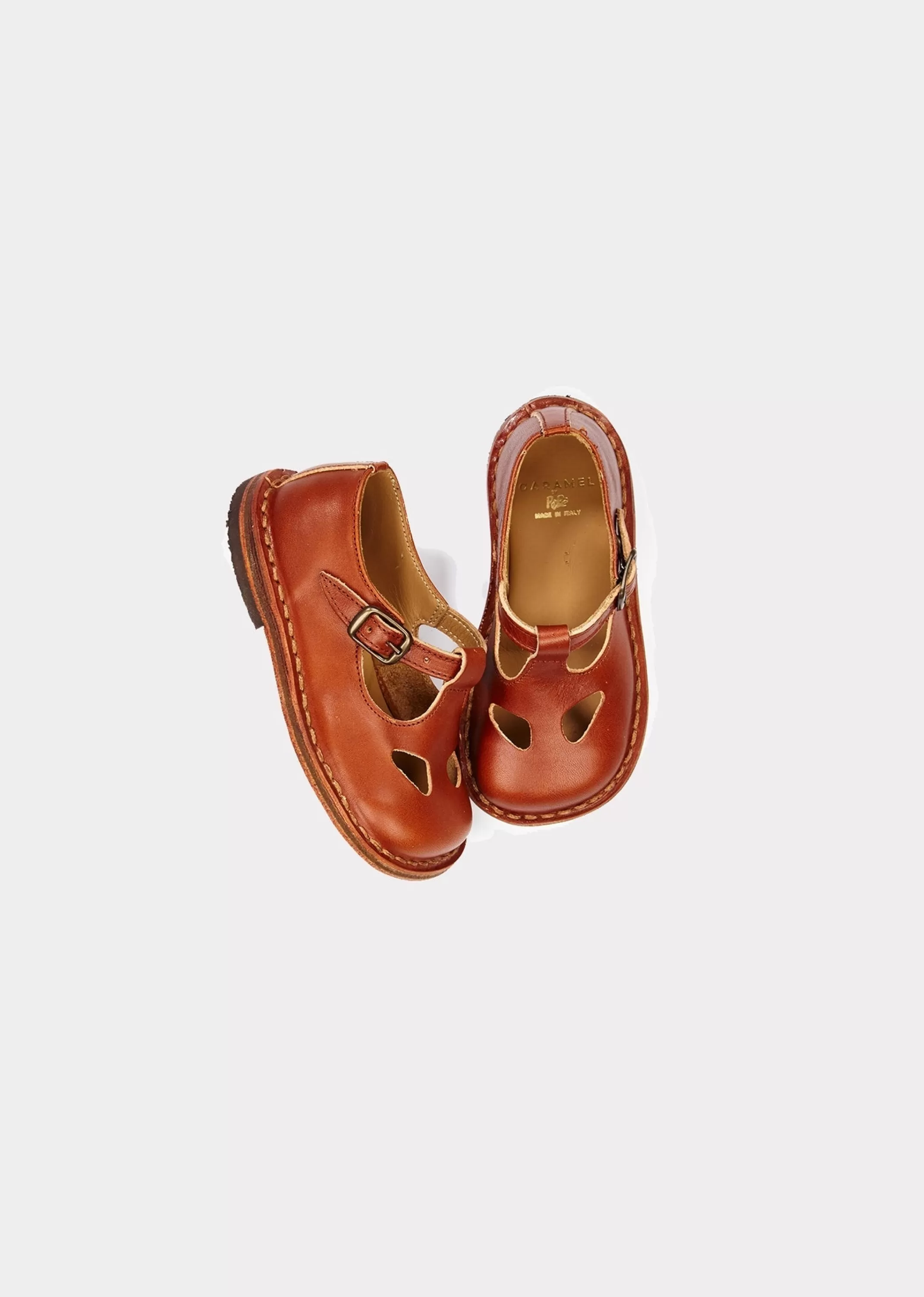 Shoes-CARAMEL Paul Buckle Shoe - Cuoio