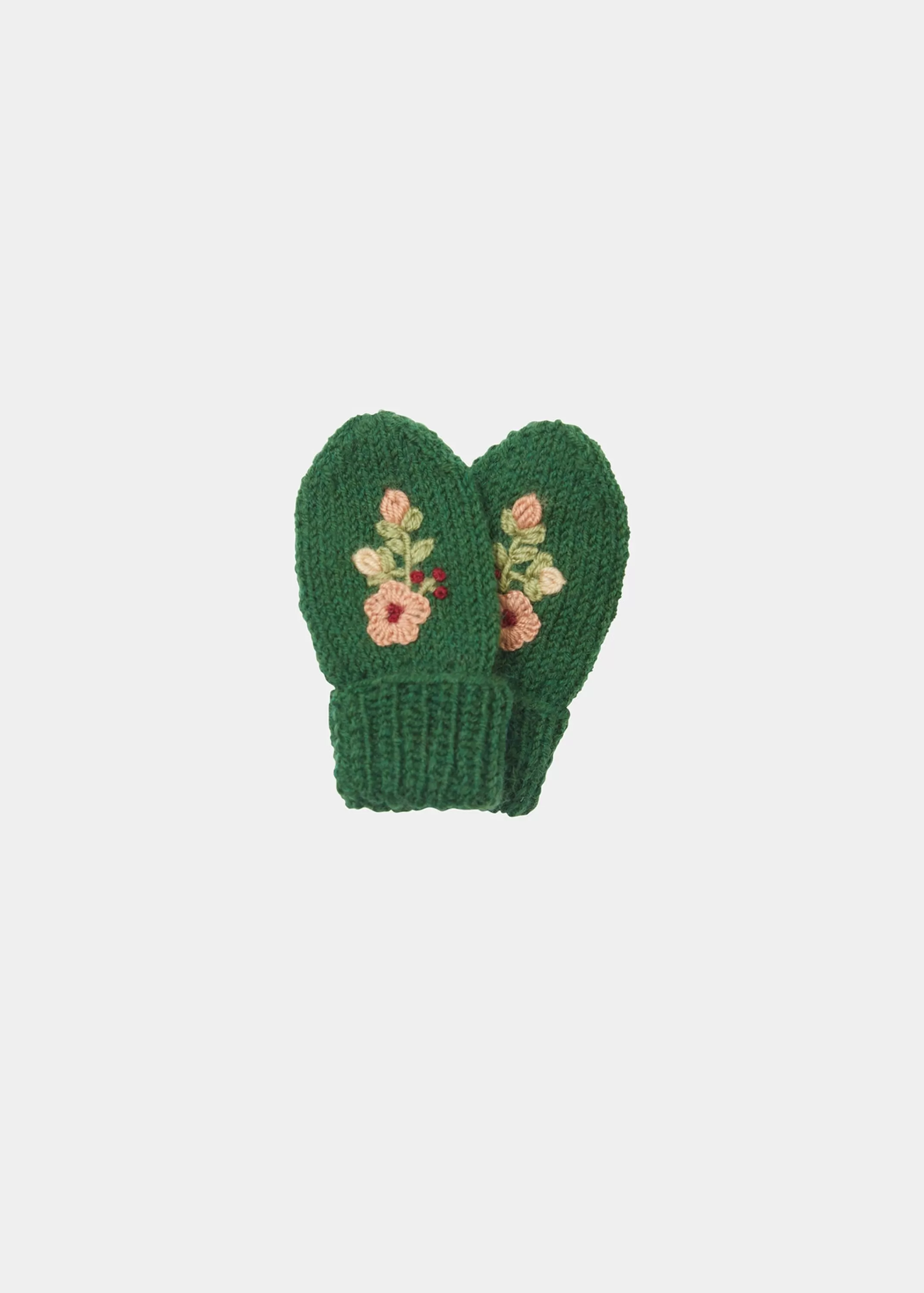 Accessories-CARAMEL Petrel Baby Mittens Olive Green