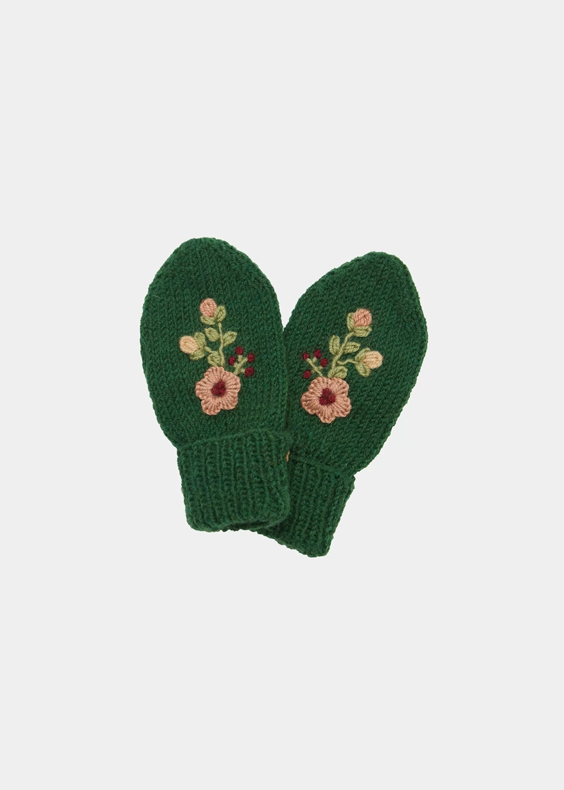 Accessories-CARAMEL Petrel Mittens Olive Green